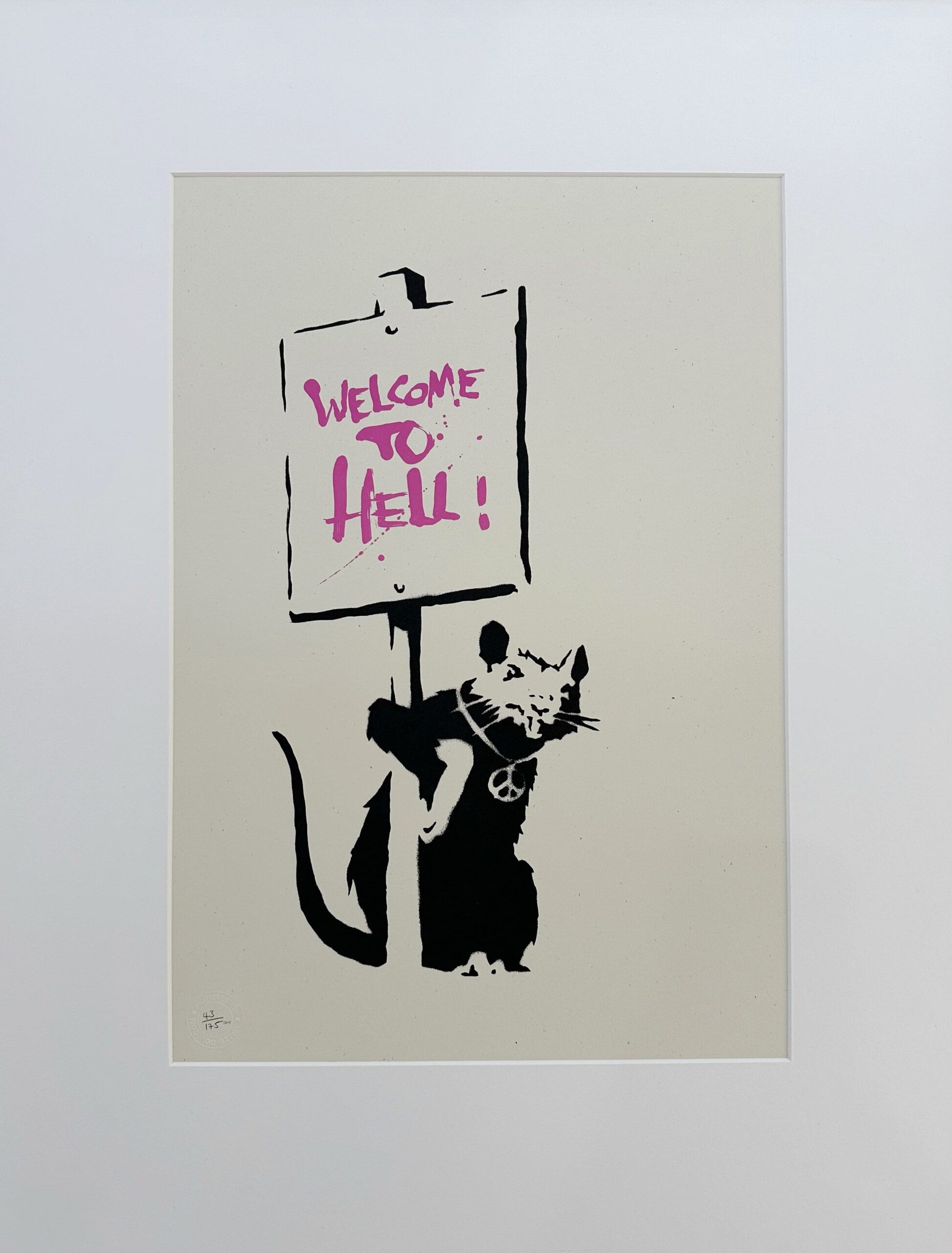 Welcome to Hell, Pink by Banksy