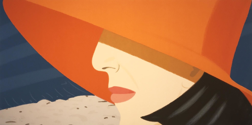 Orange Hat by Alex Katz