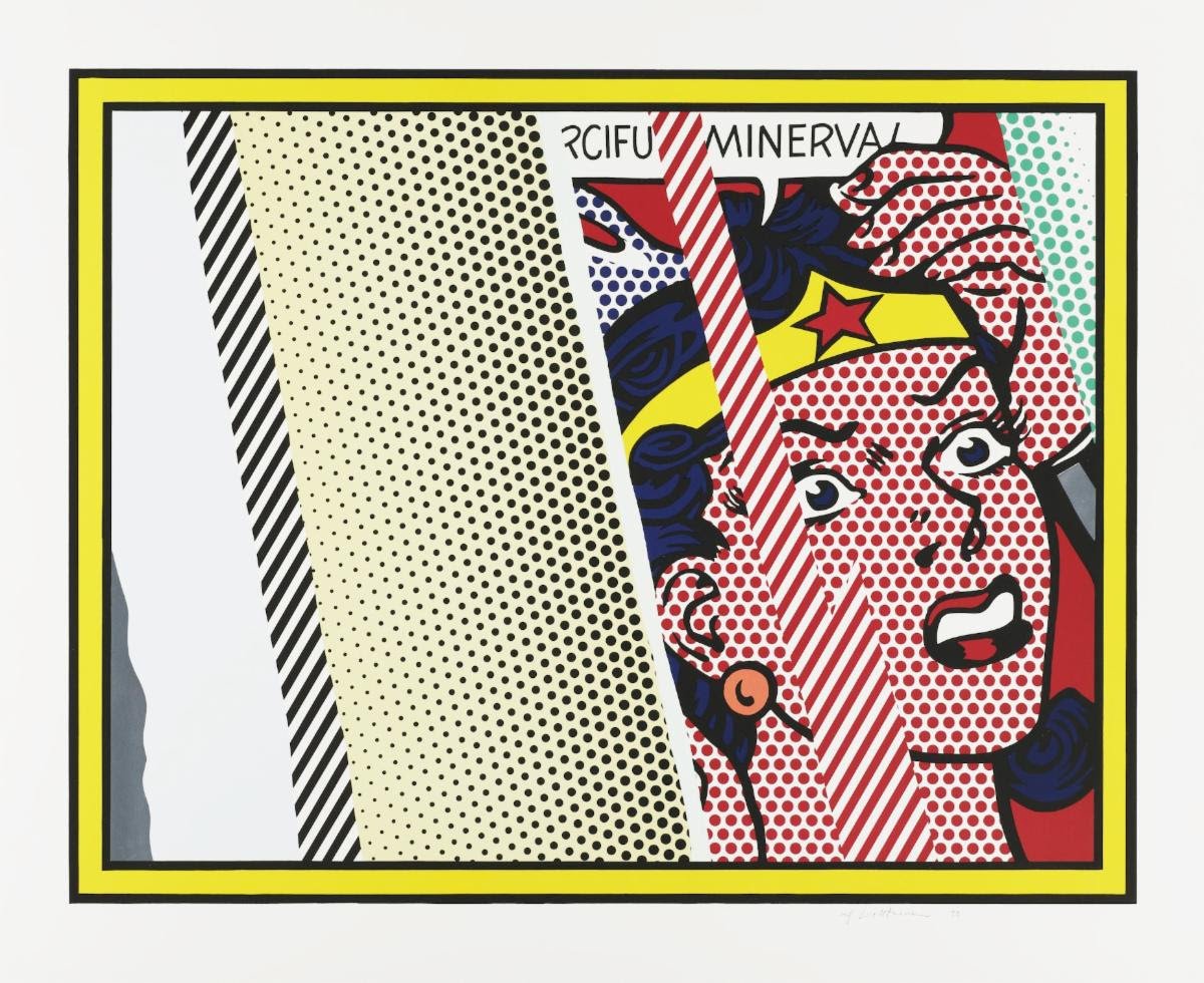 Reflections on Minerva from Reflections Series by Roy Lichtenstein