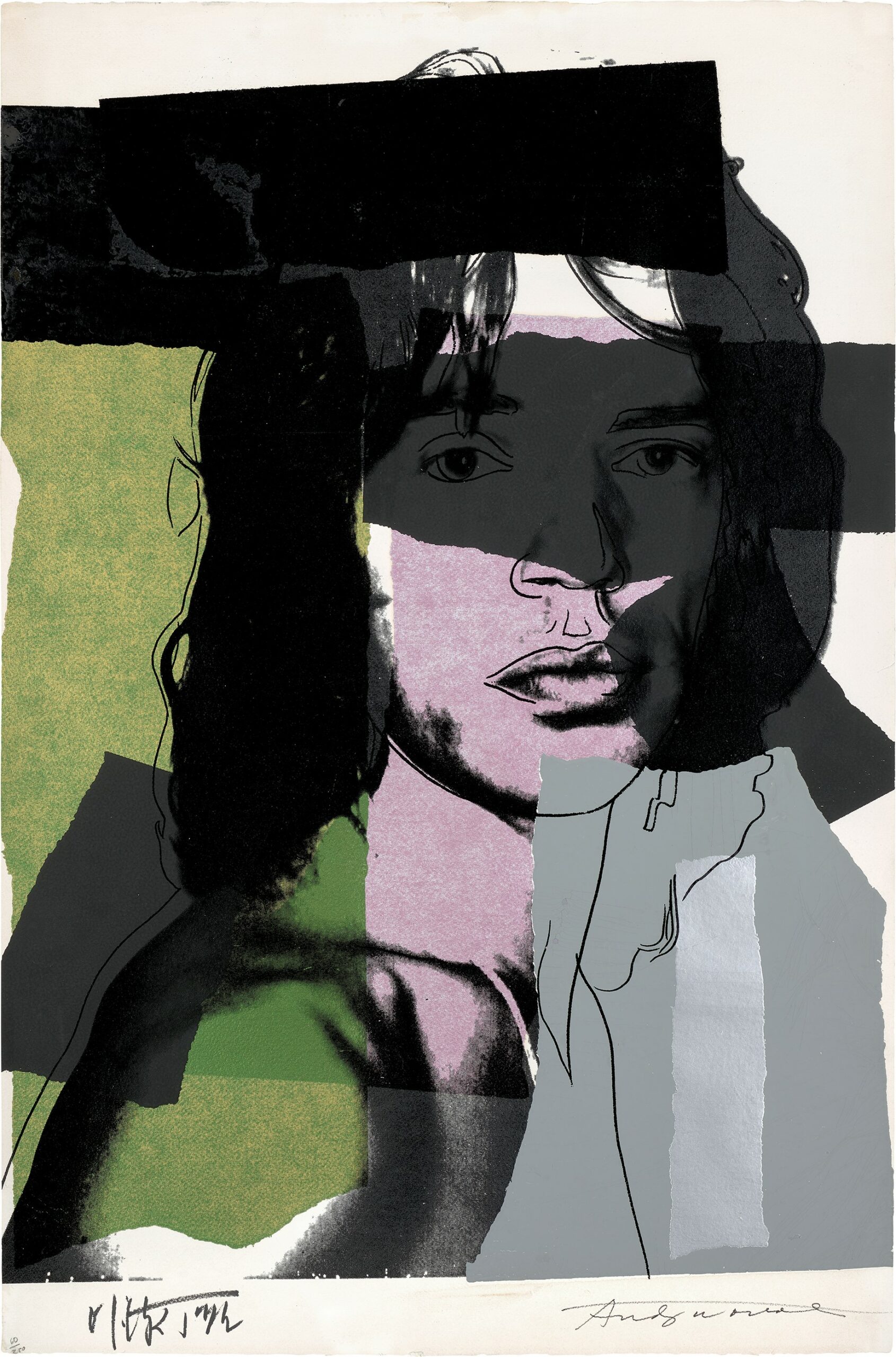 Mick Jagger #145 by Andy Warhol