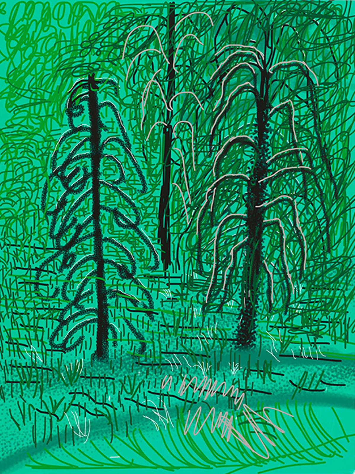 “Untitled No.16” From “the Yosemite Suite” by David Hockney