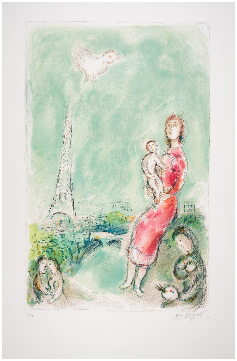 Maternité Rouge by Marc Chagall