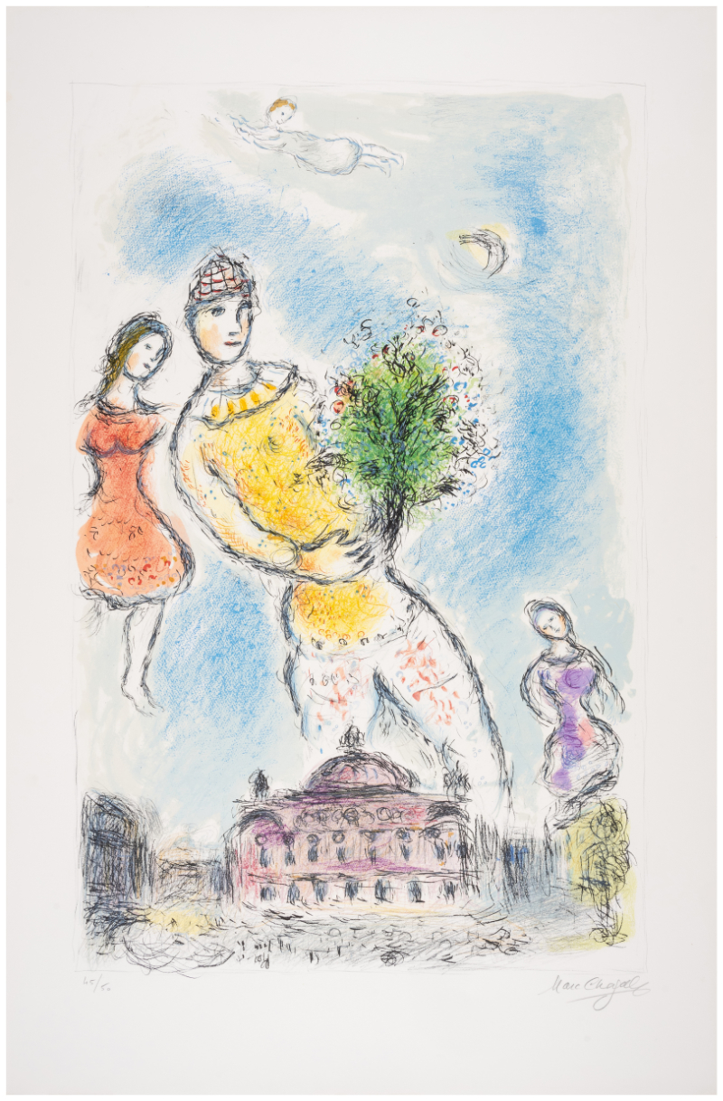 Dans le Ciel de l’Opera by Marc Chagall