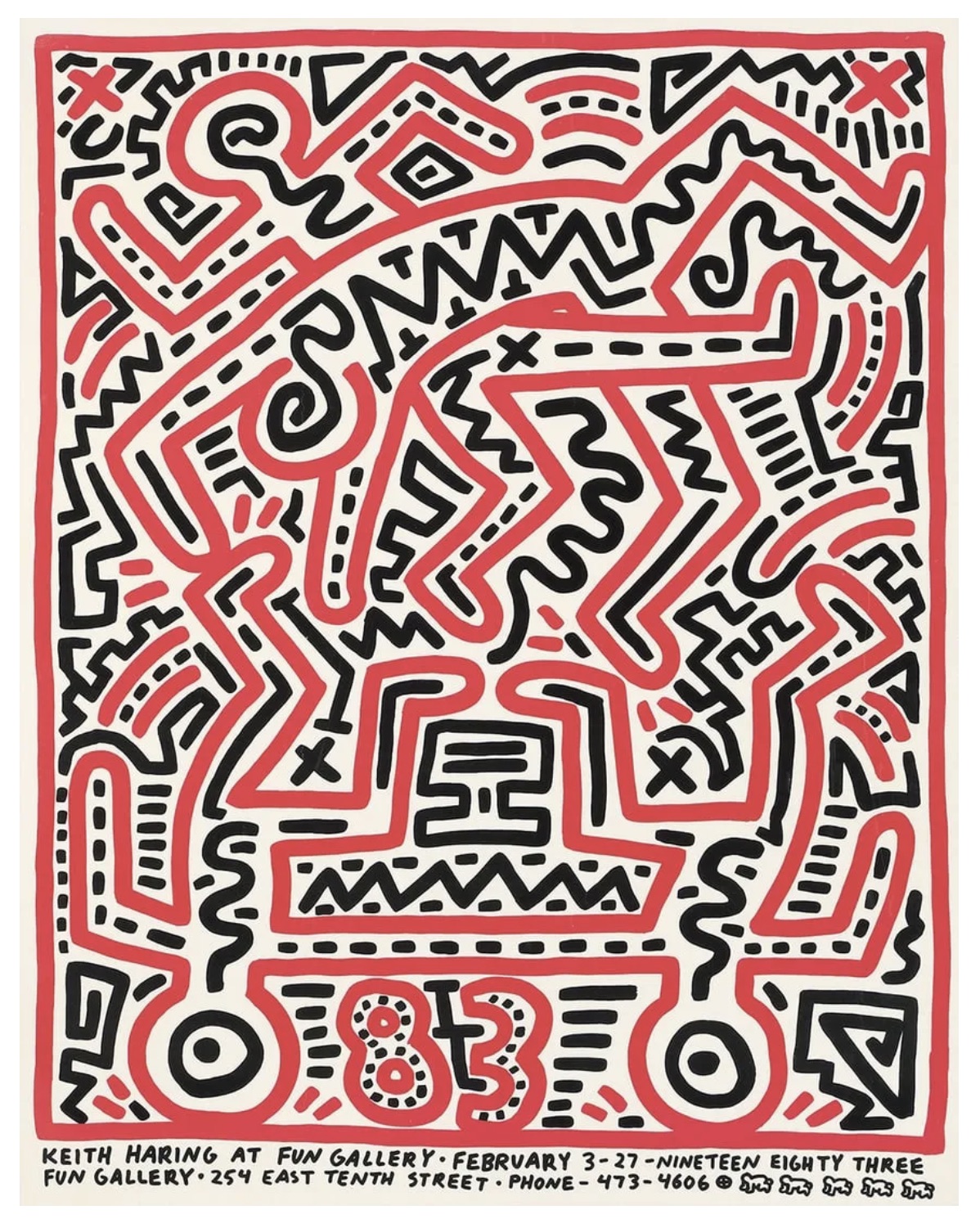 At Fun Gallery by Keith Haring