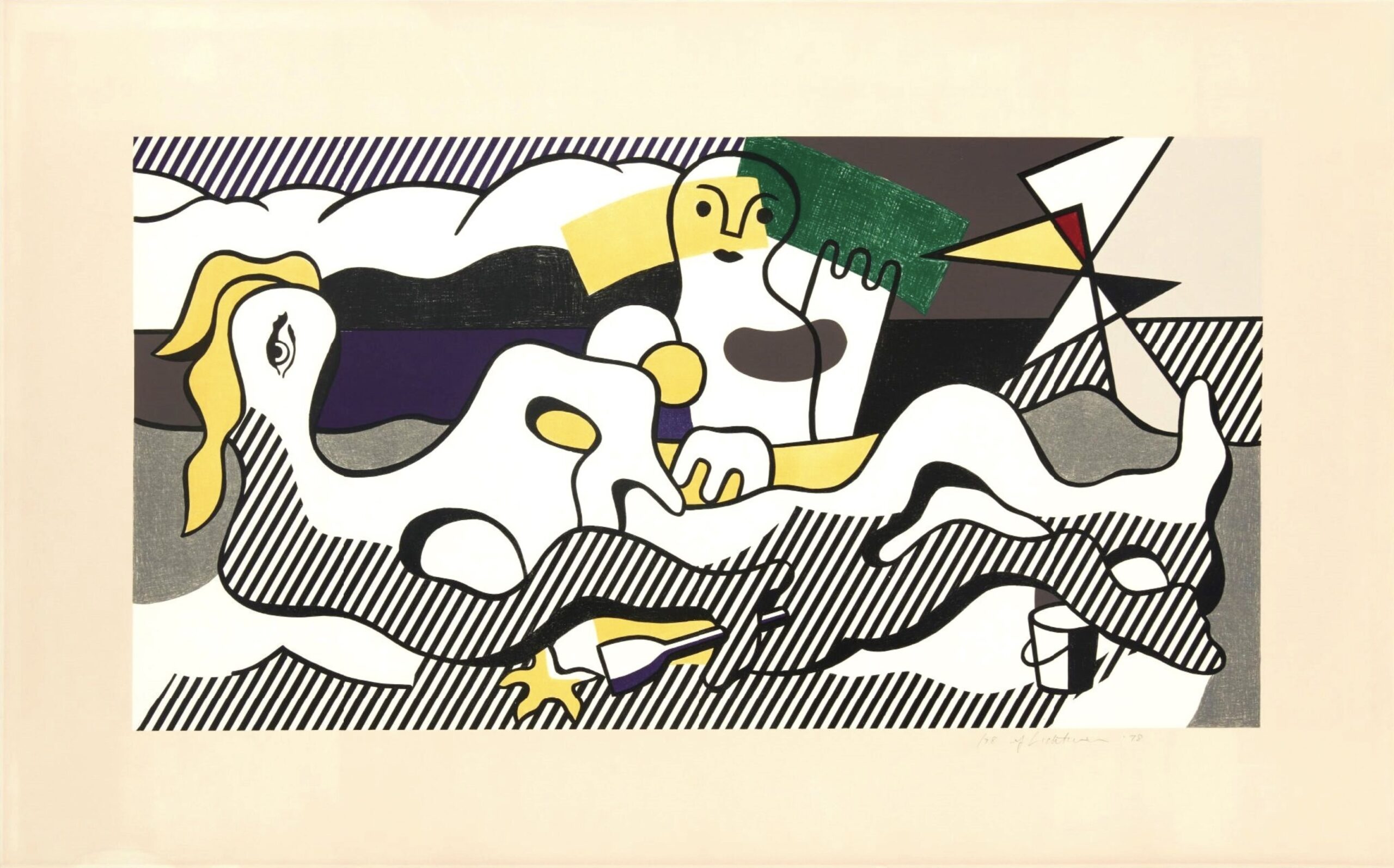 At the Beach by Roy Lichtenstein