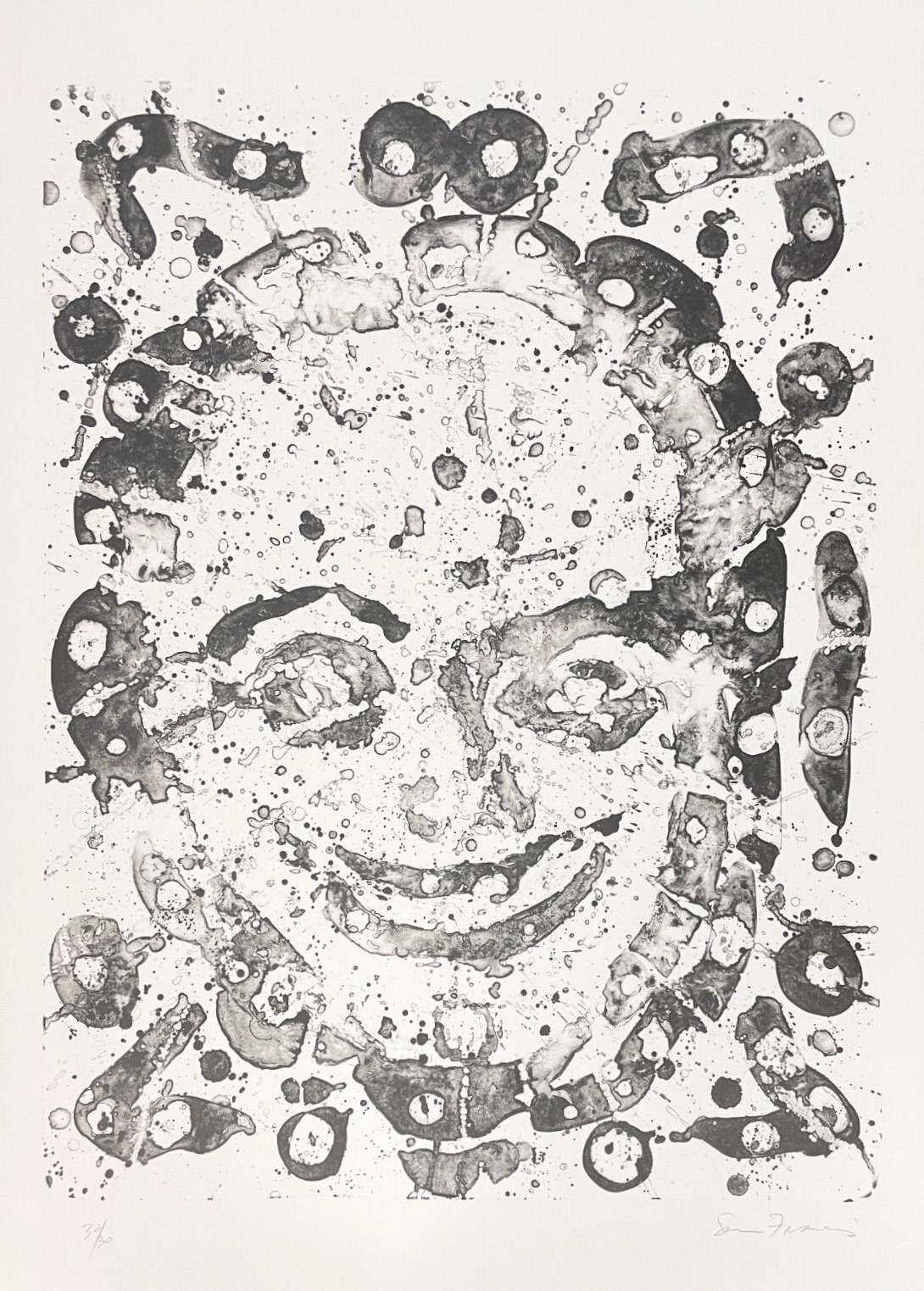 Self Portrait (SF-051) by Sam Francis