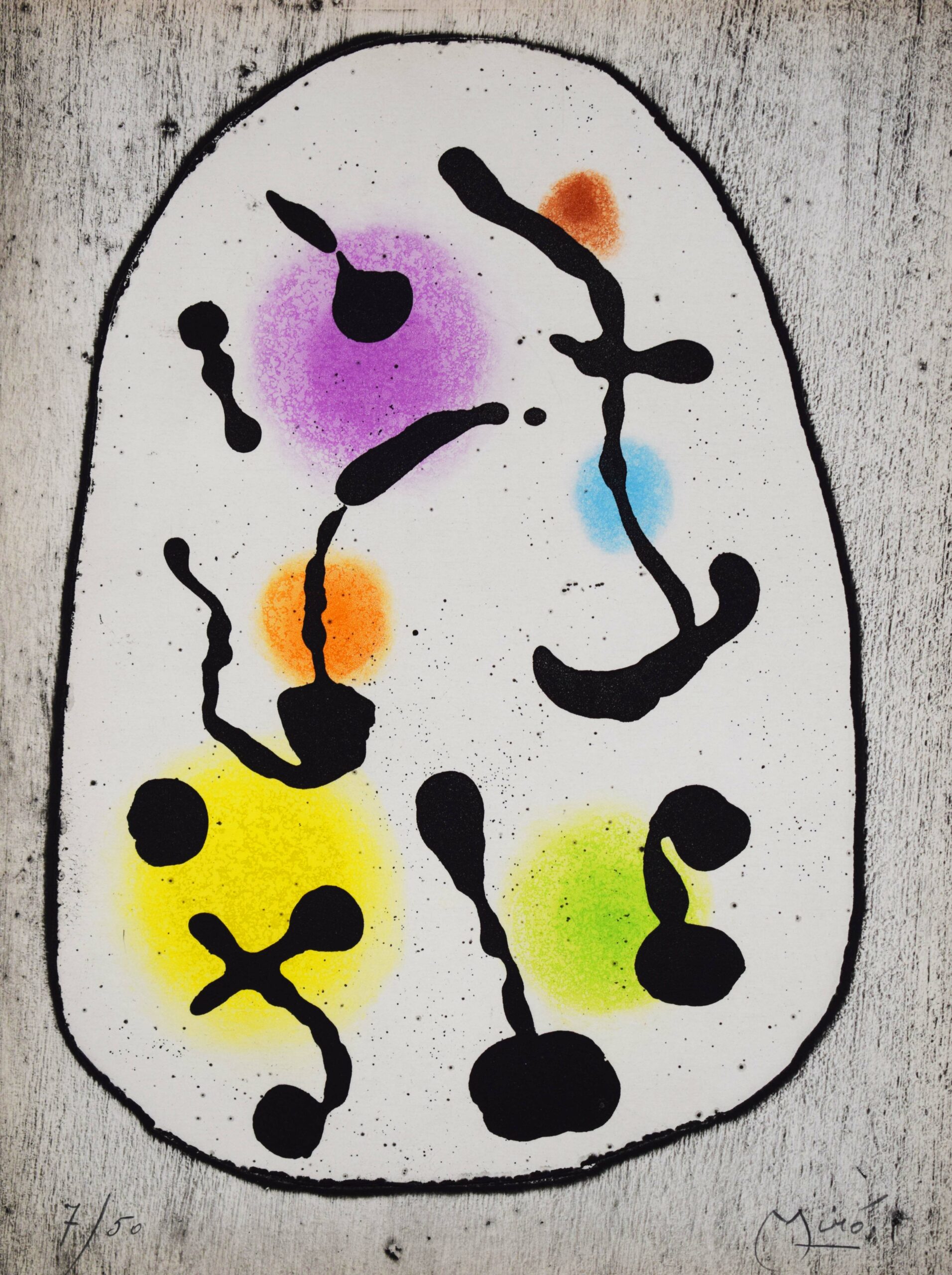 Composition III, from: Yvon Taillandier’s Miró 1959-1960 by Joan Miró