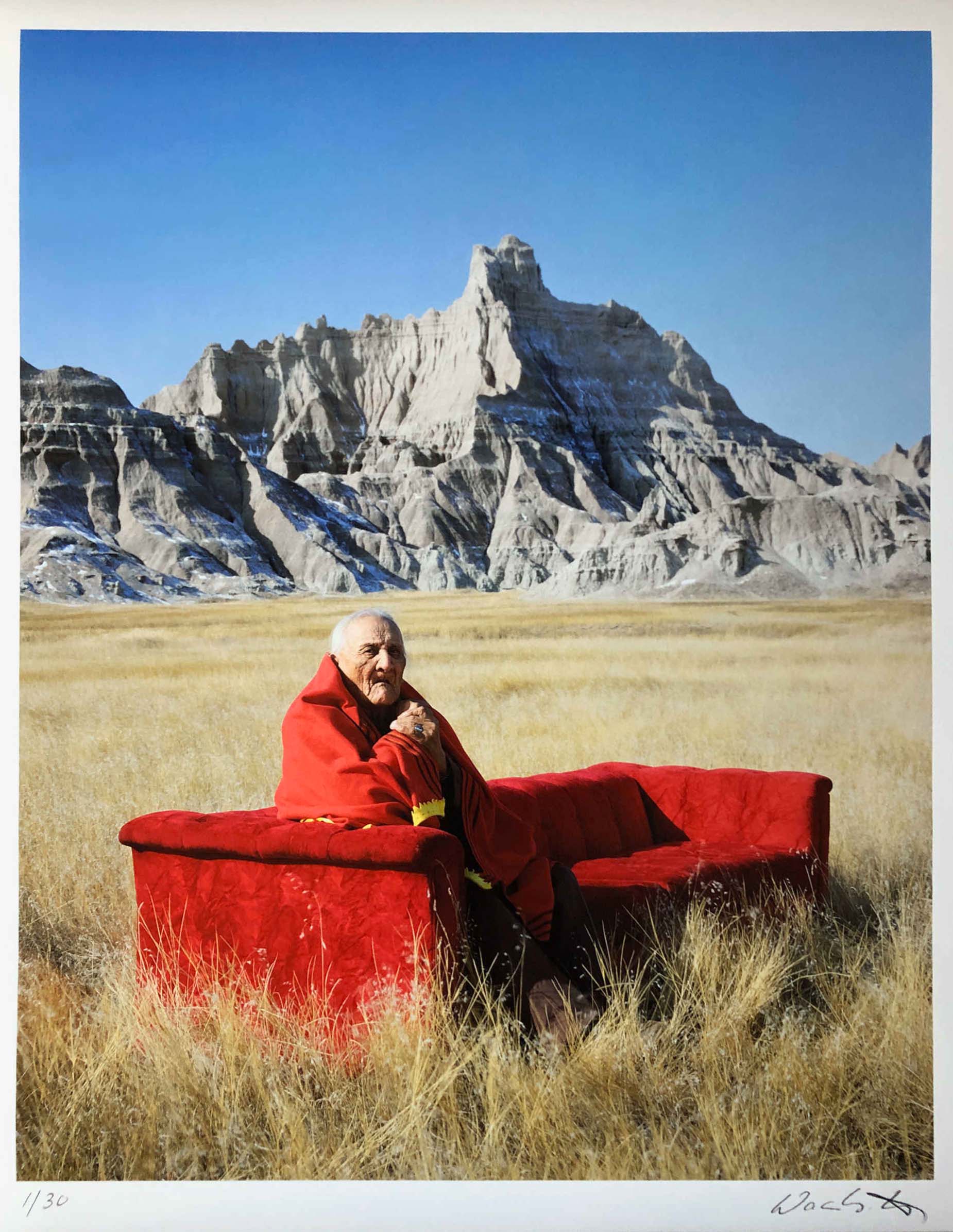 The Red Couch – Frank Fool’s Crow, USA 1983 by Horst Wackerbarth