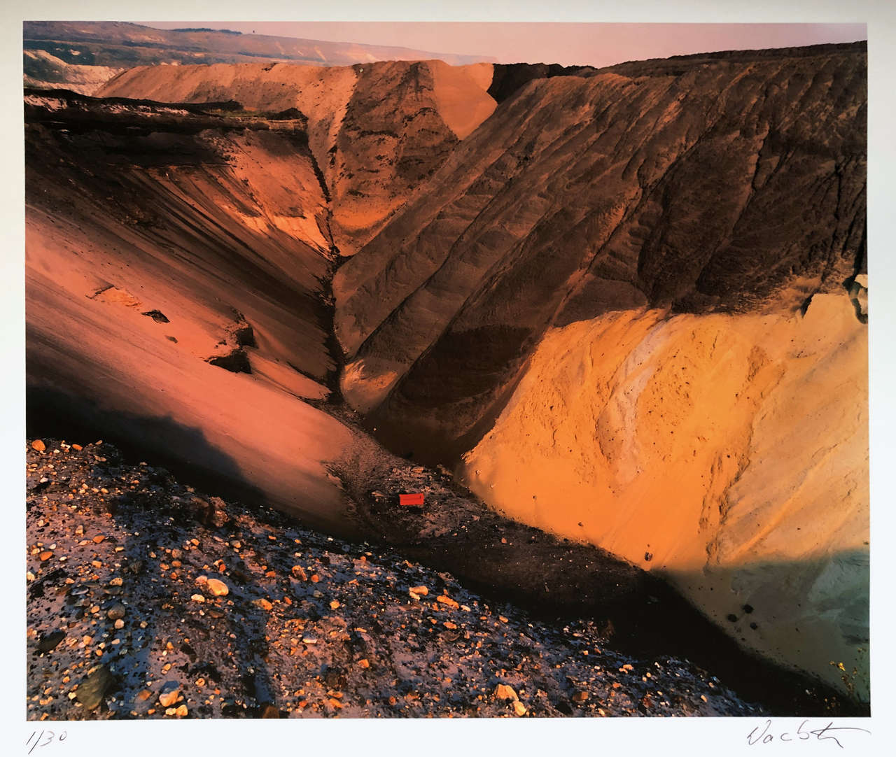 The Red Couch – Garzweiler, 1998 by Horst Wackerbarth