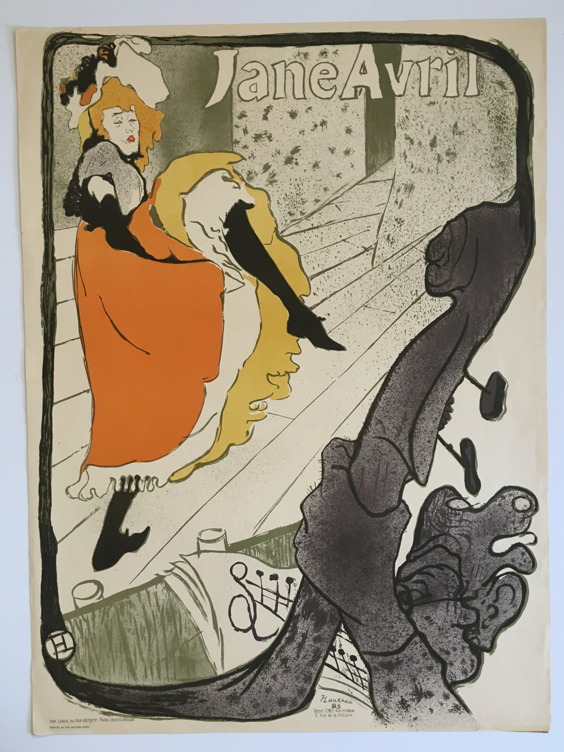 Jane Avril by Henri de Toulouse-Lautrec