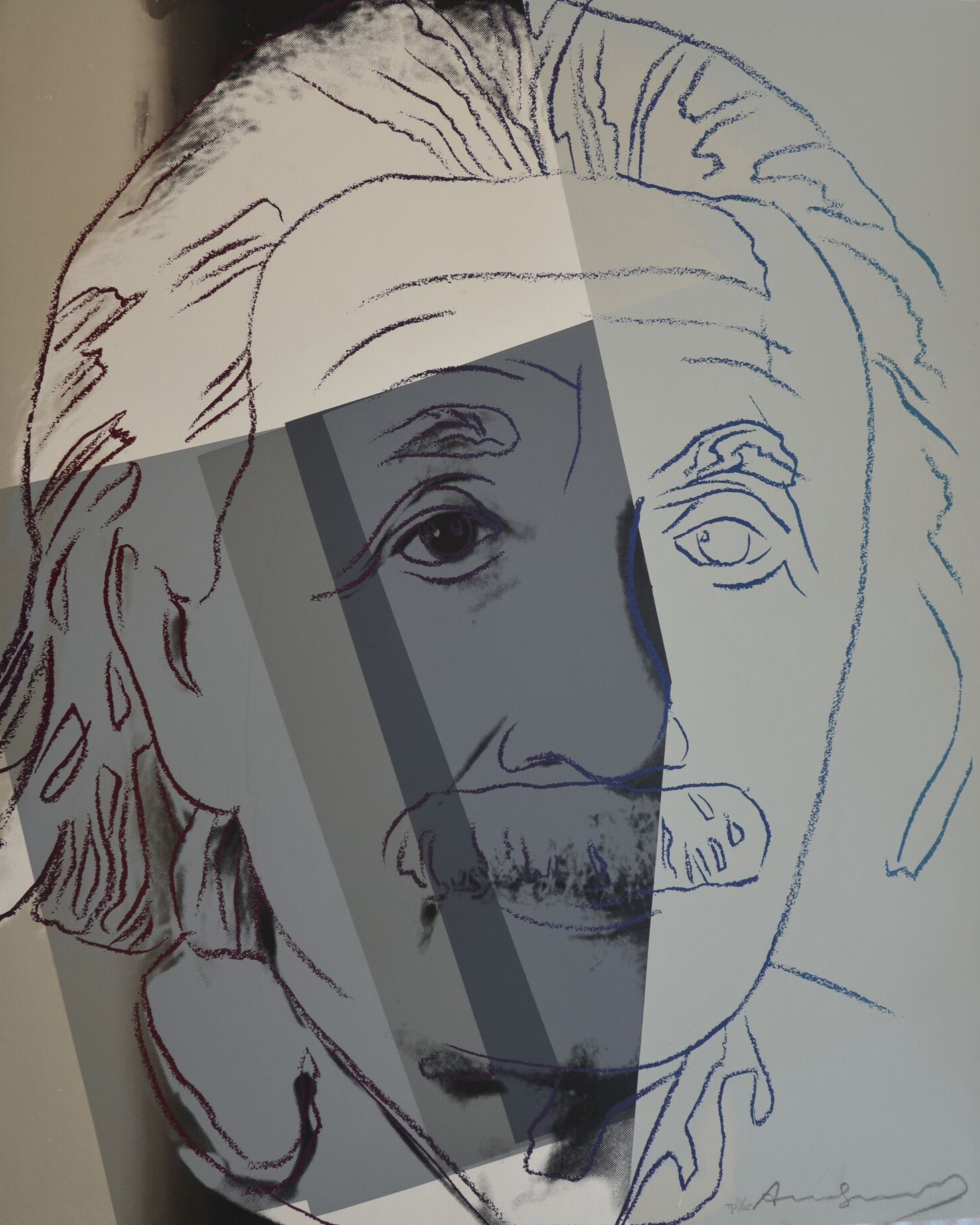 Albert Einstein (FS II.229) by Andy Warhol