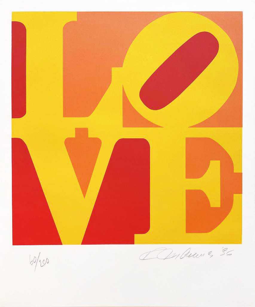 The Book of Love 10 by Robert Indiana