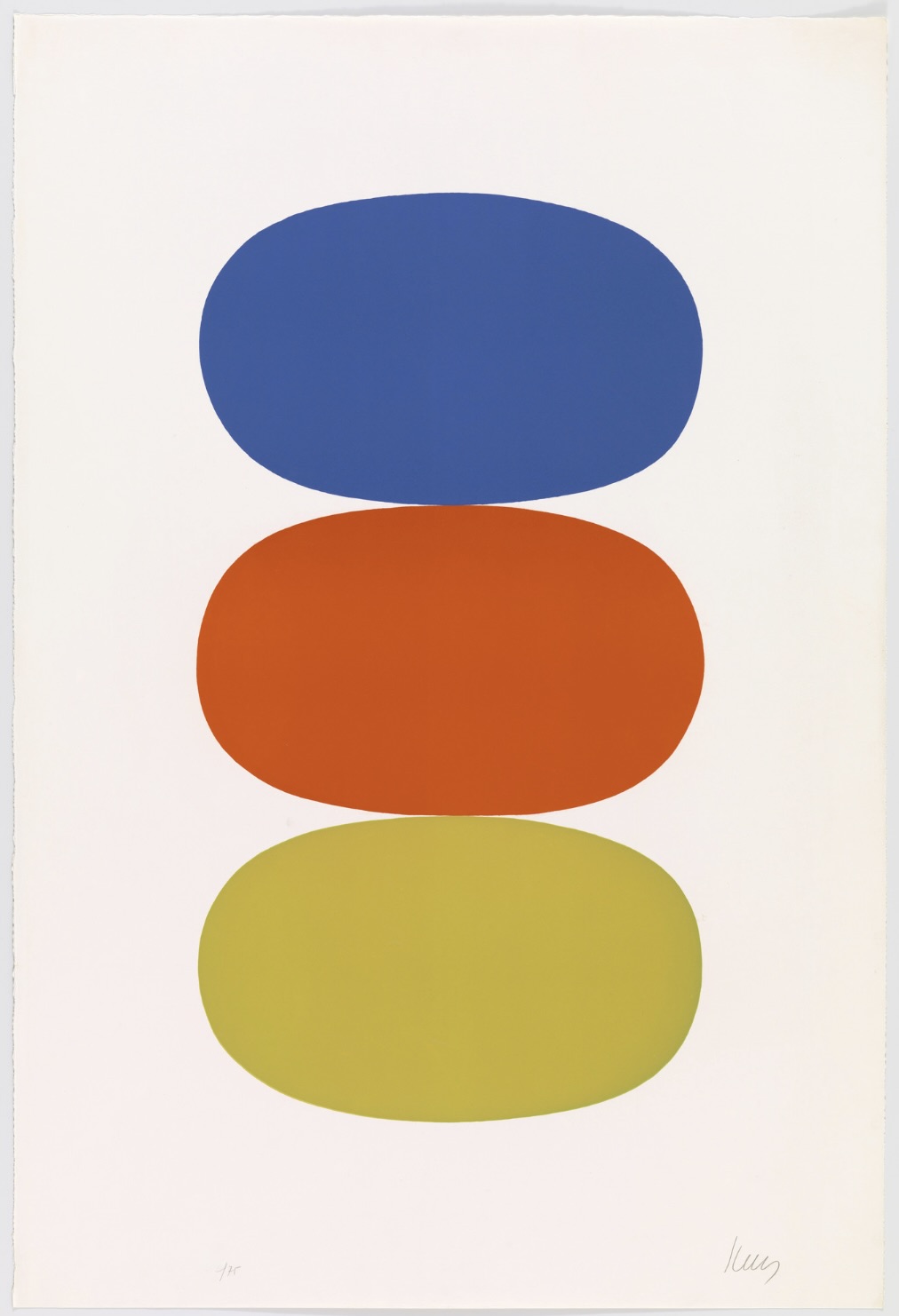 Blue and Orange and Green (from the Suite of Twenty-Seven Color Lithographs (A.16) by Ellsworth Kelly