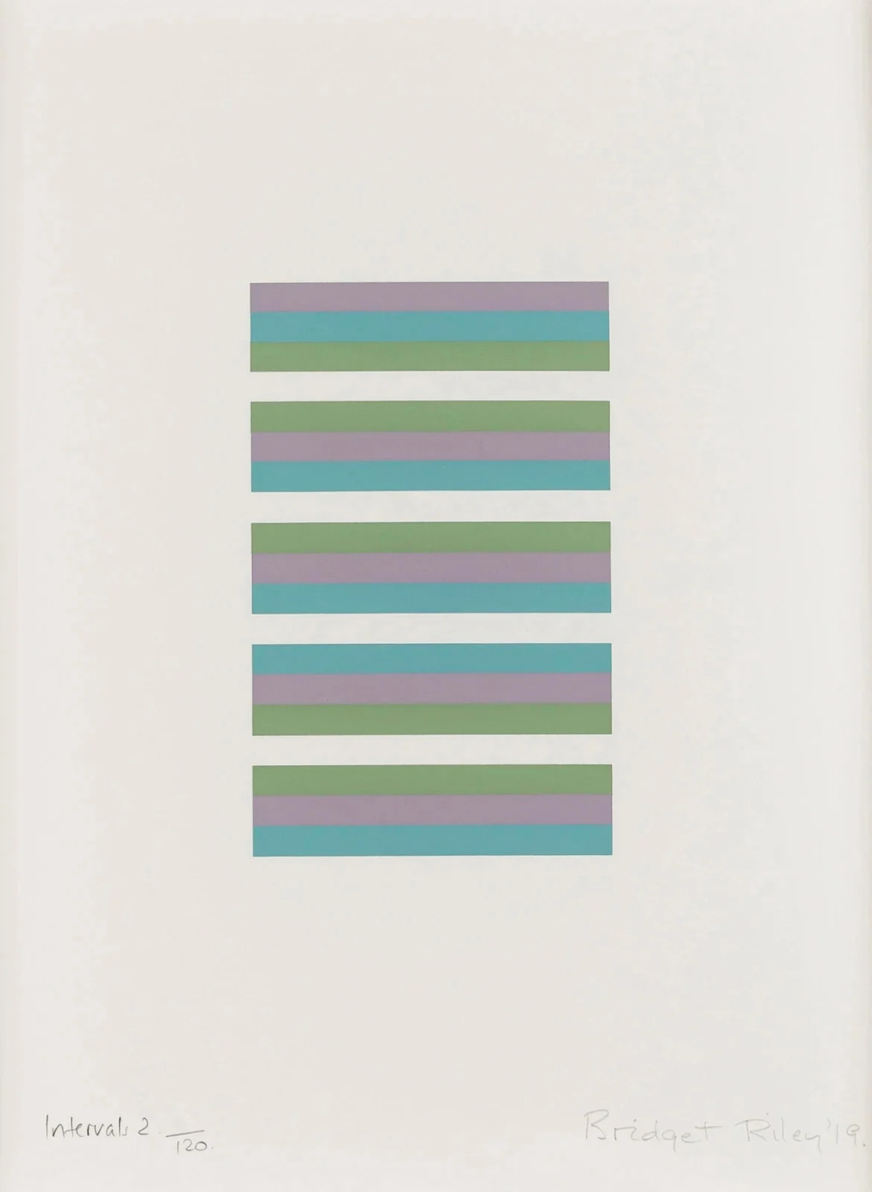 Intervals 2 by Bridget Riley