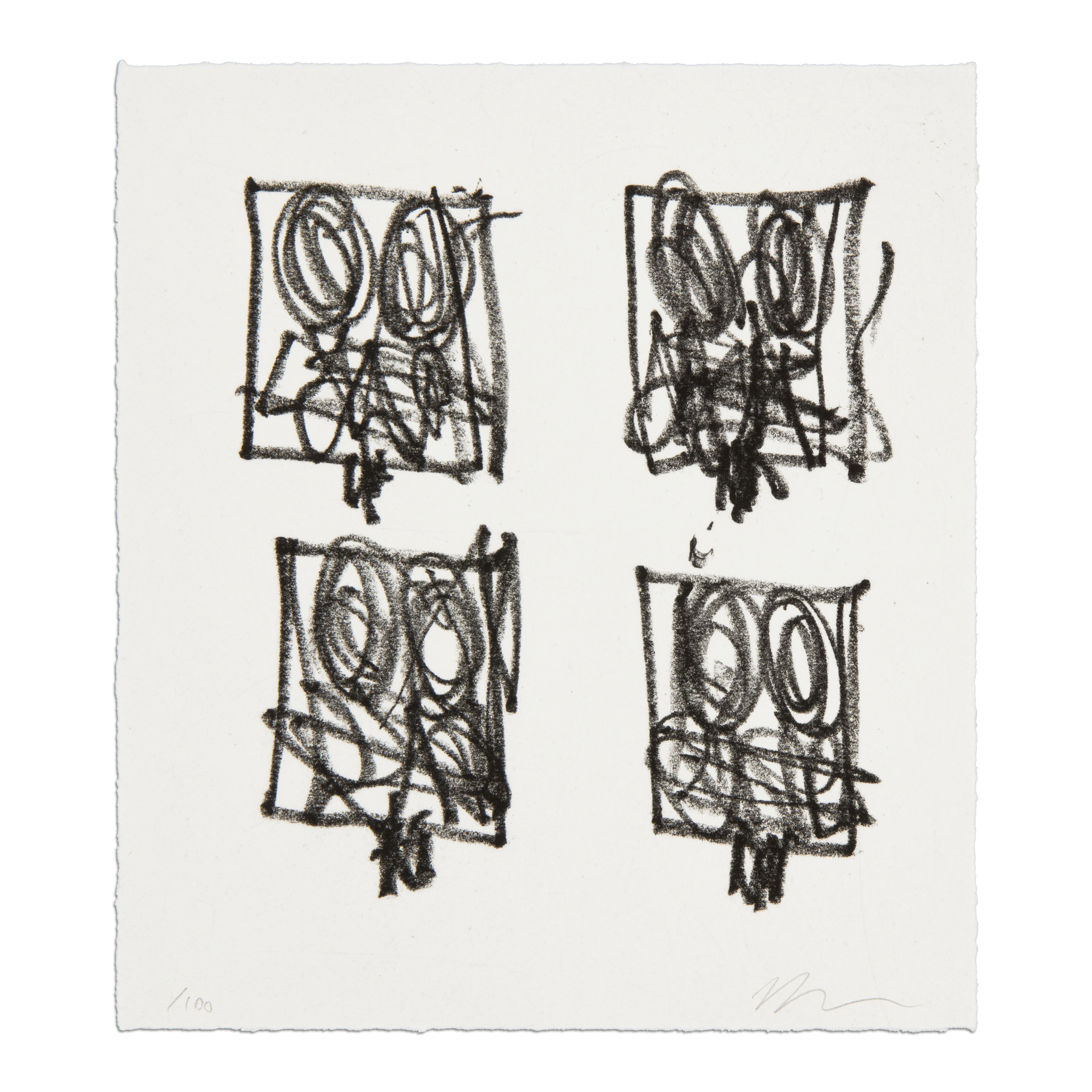 Untitled Anxious Print by Rashid Johnson