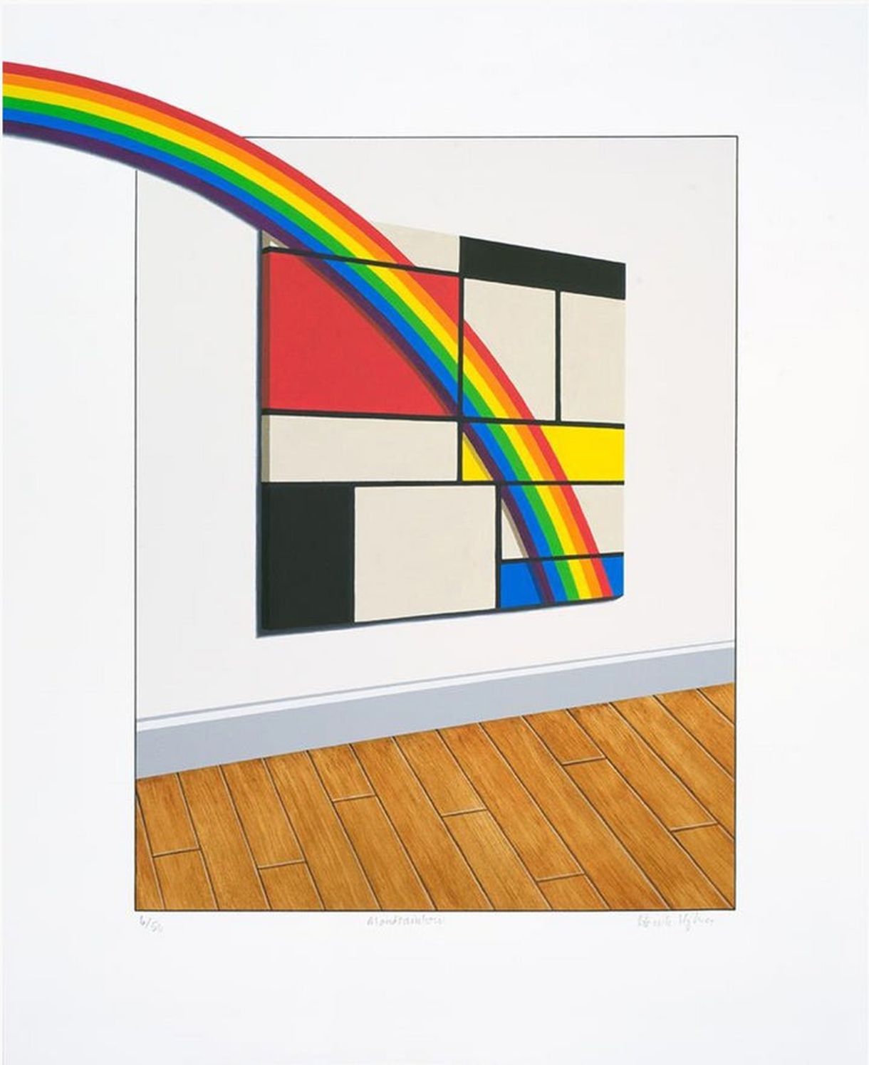 Mondrainbow by Patrick Hughes