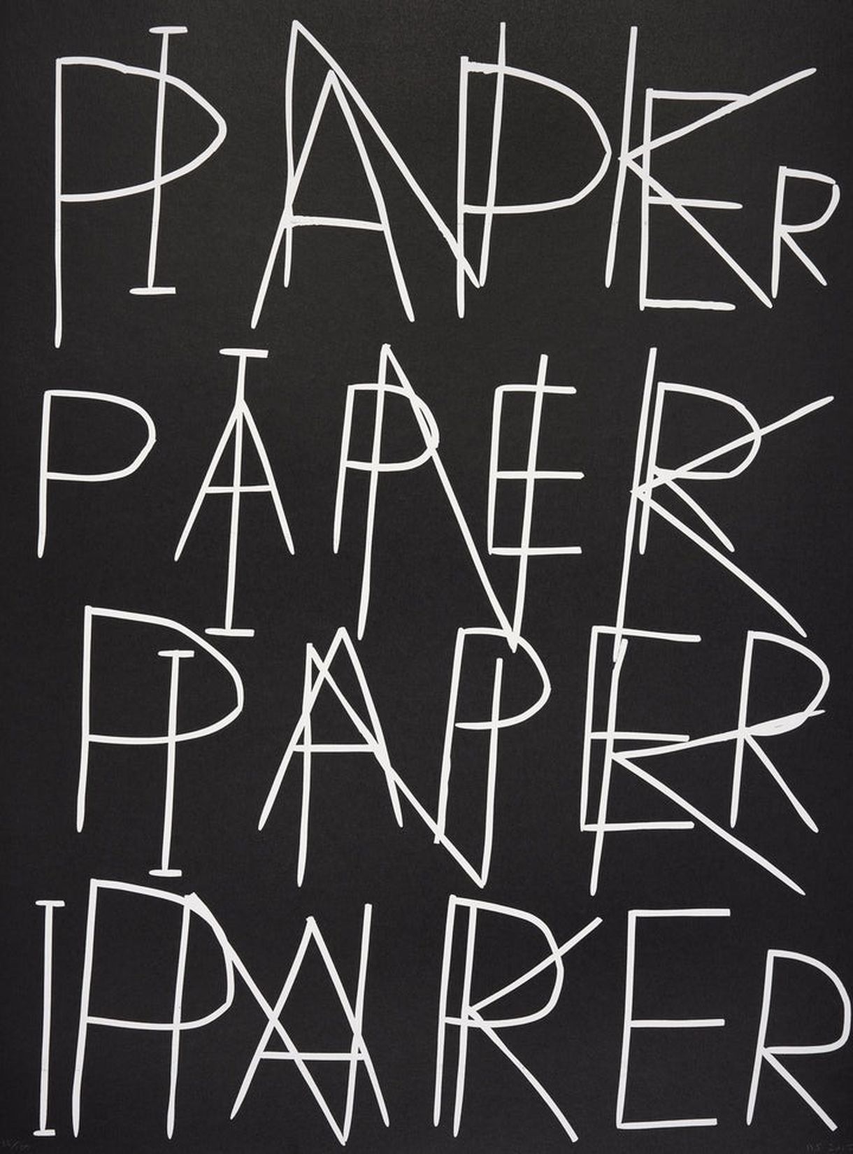 Paper Ink by David Shrigley