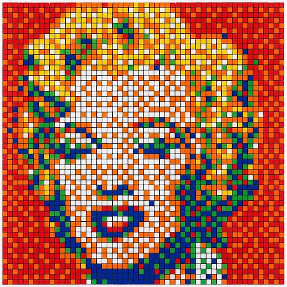 Rubik Shot Red Marilyn, NVDR1-4 by Invader