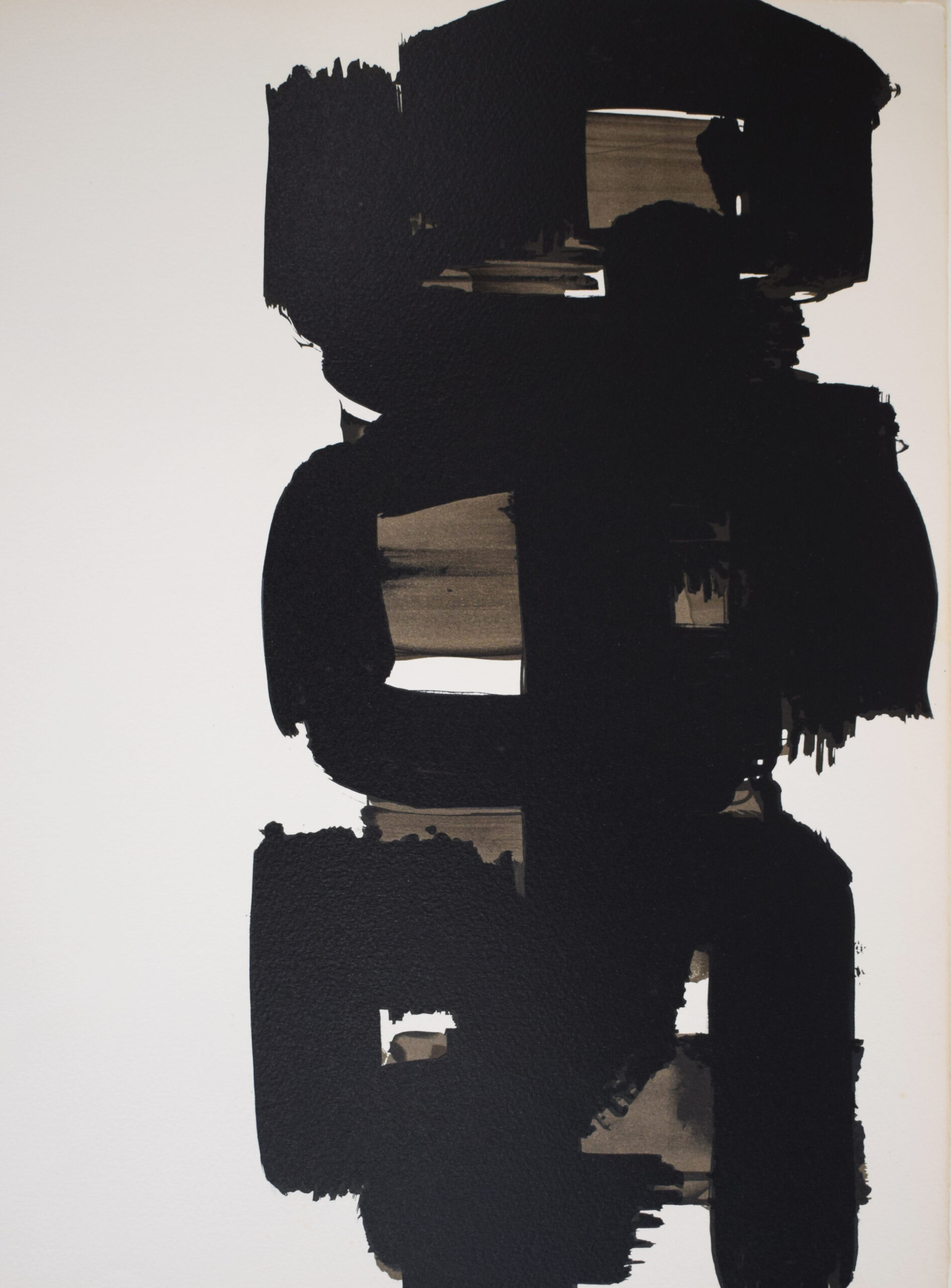 Lithograph no.18 from: The Skin of Things | Lithographie n°18 from La peau des choses by Pierre Soulages