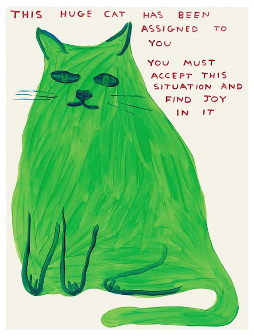 This Huge Cat by David Shrigley