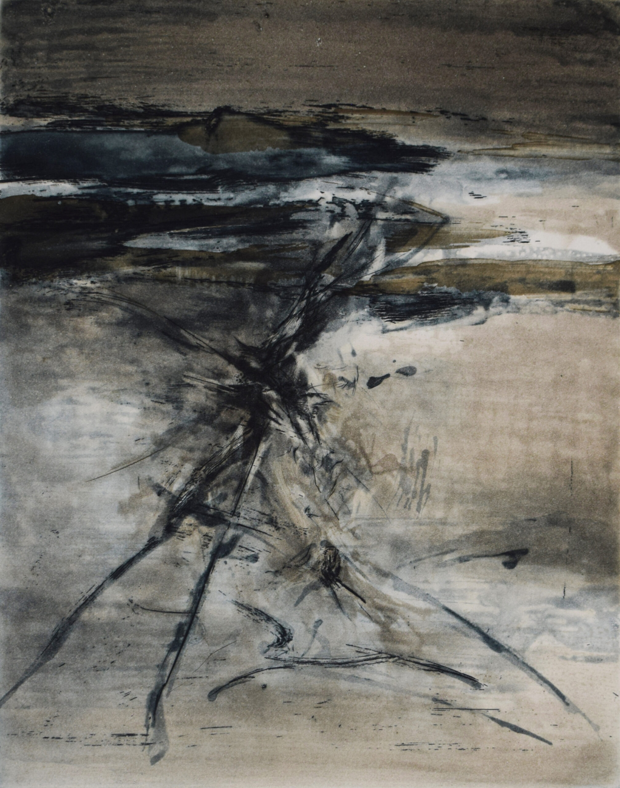 Etching No. 187, from: The Skin of Things | La peau des choses by Zao Wou-ki