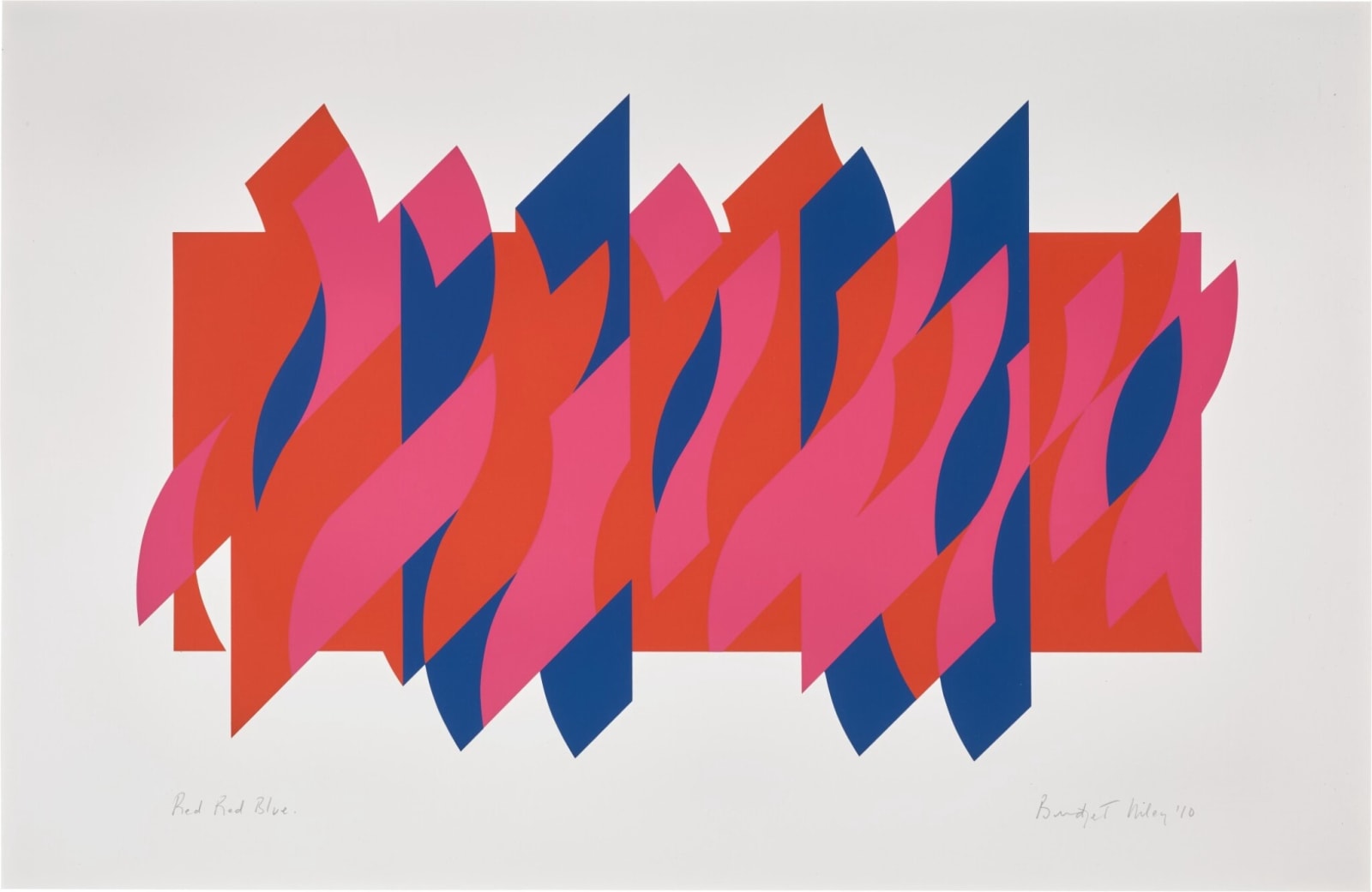 Red Red Blue by Bridget Riley