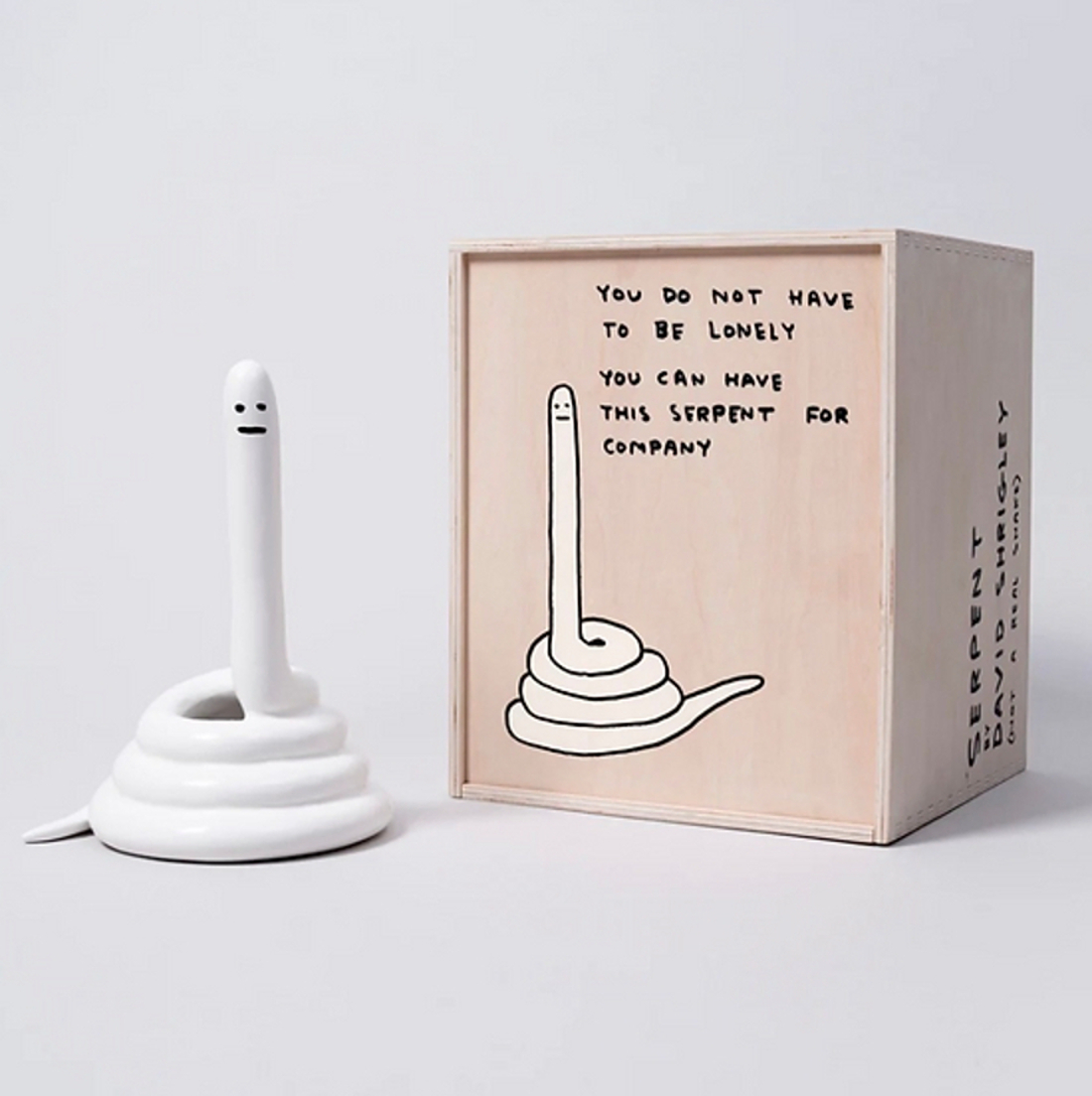 David Shrigley Serpent Ceramic Sculpture by David Shrigley