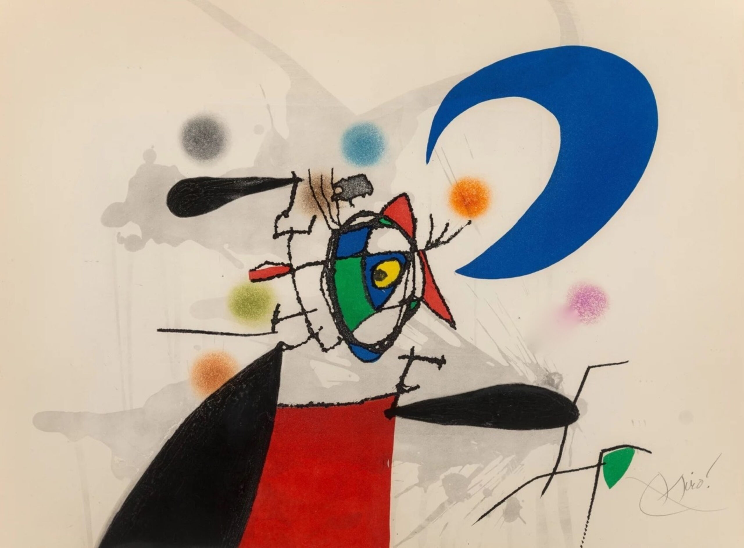 Le Mégère et la lune by Joan Miró