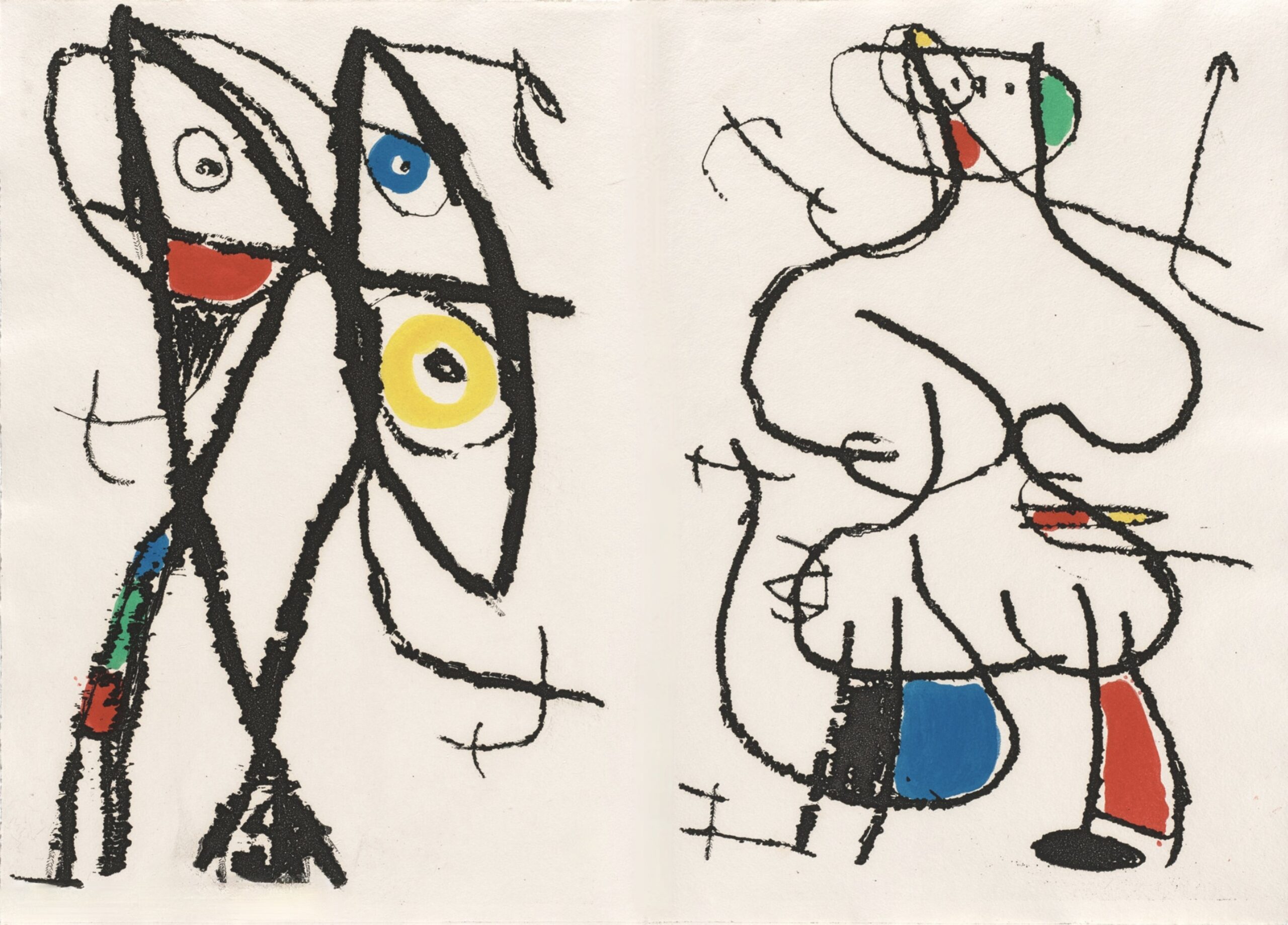 Le Courtisan Grotesque VI by Joan Miró