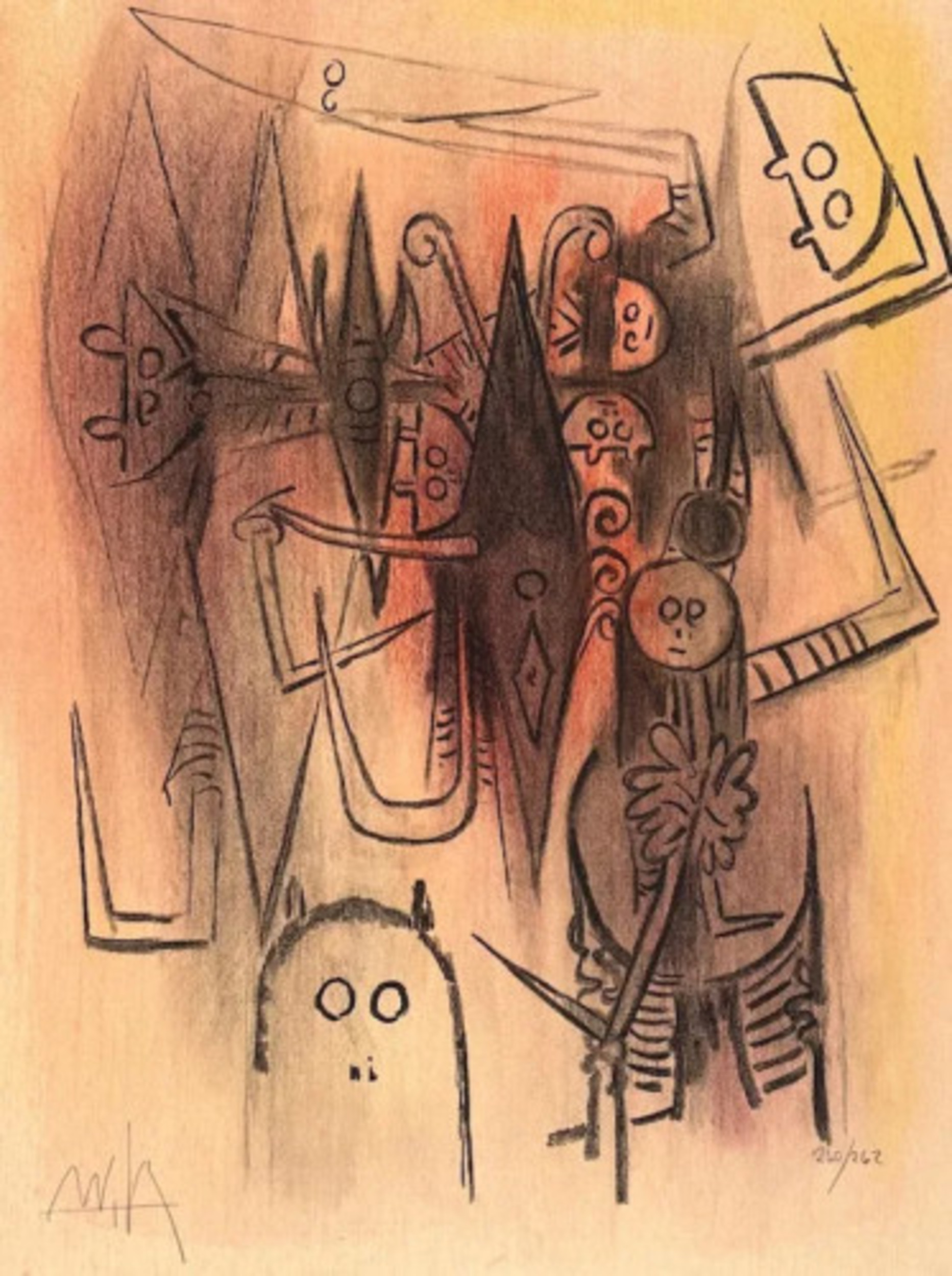 Clairière (from Pleni Luna) by Wifredo Lam