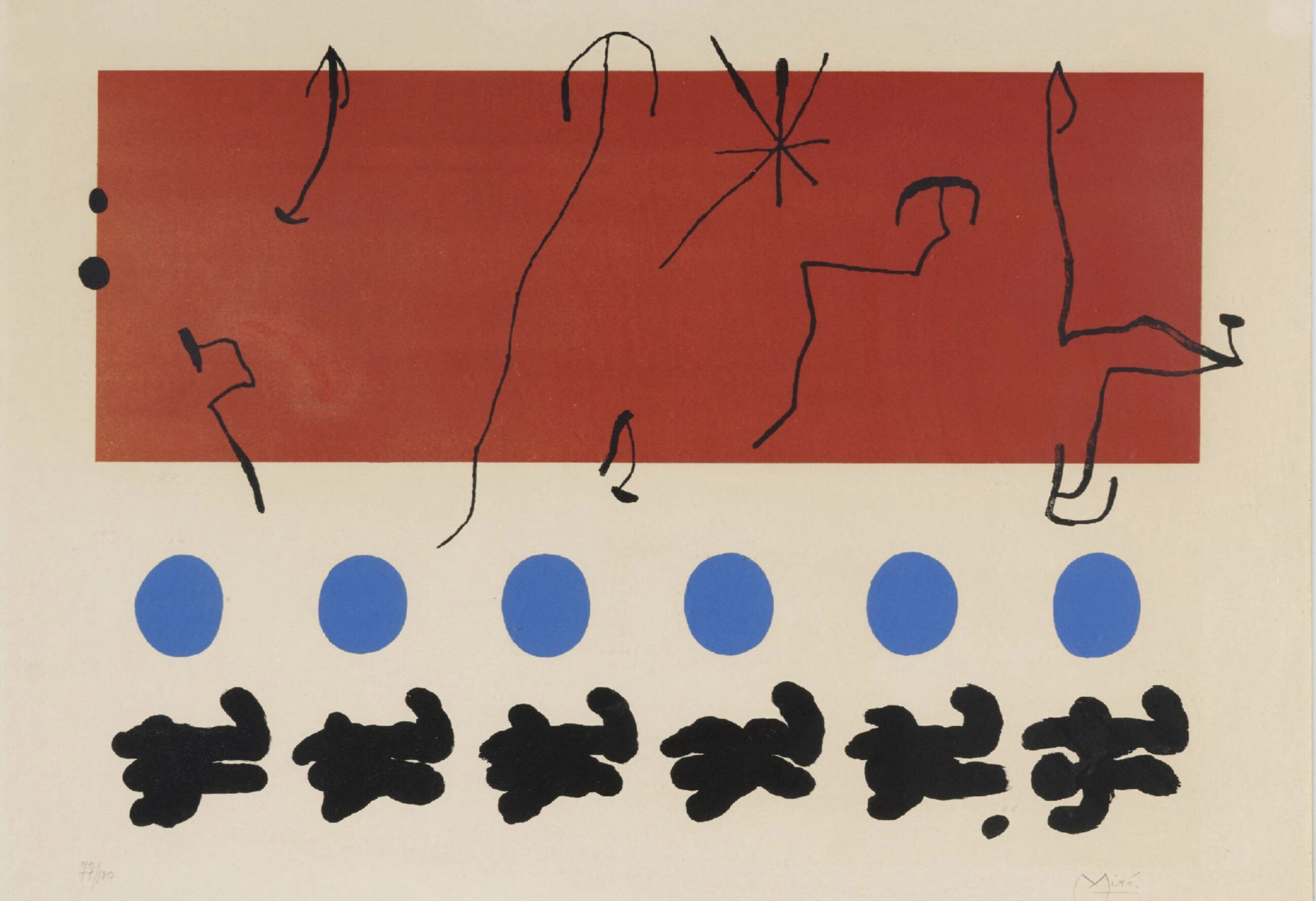 Ciel rouge by Joan Miró