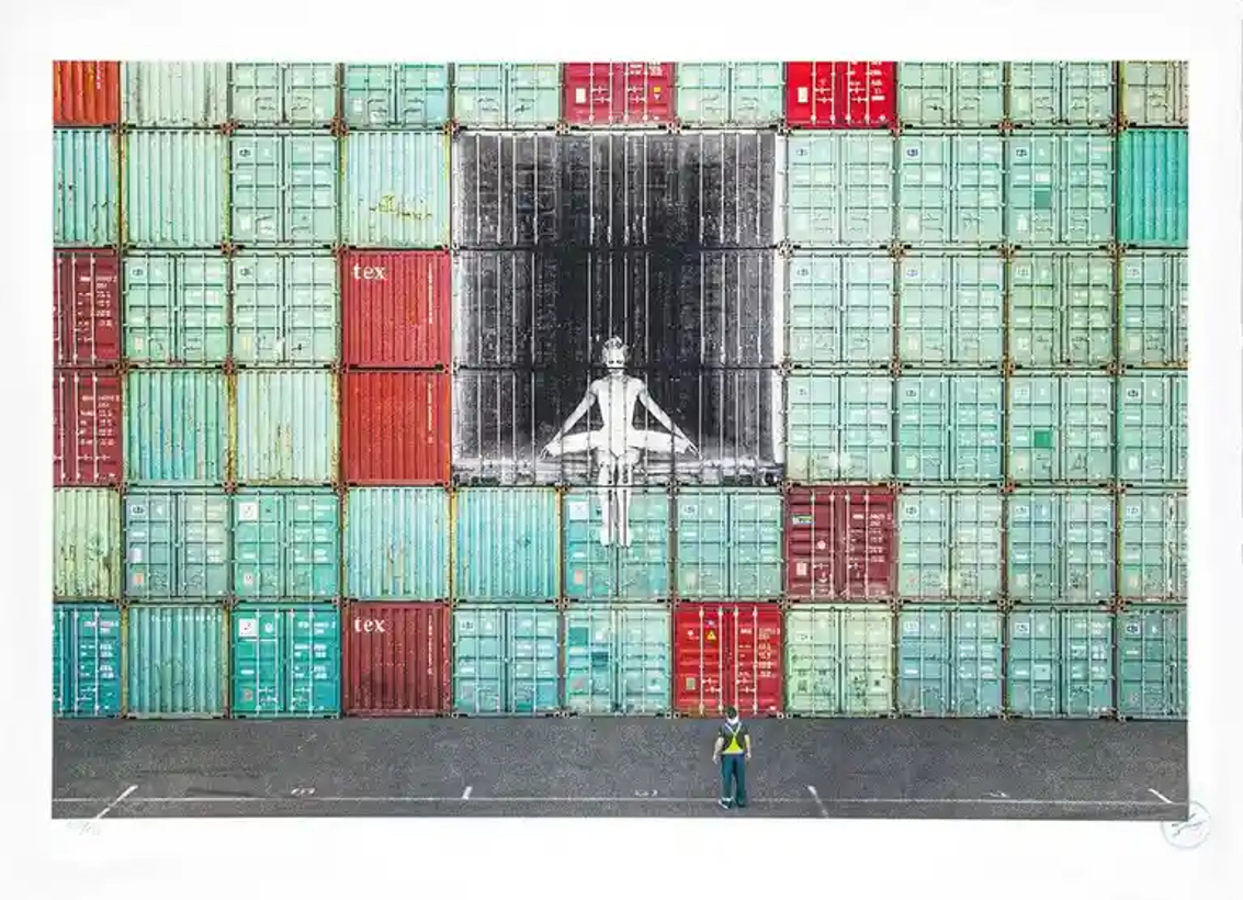 In The Container Wall, Le Havre, France by JR