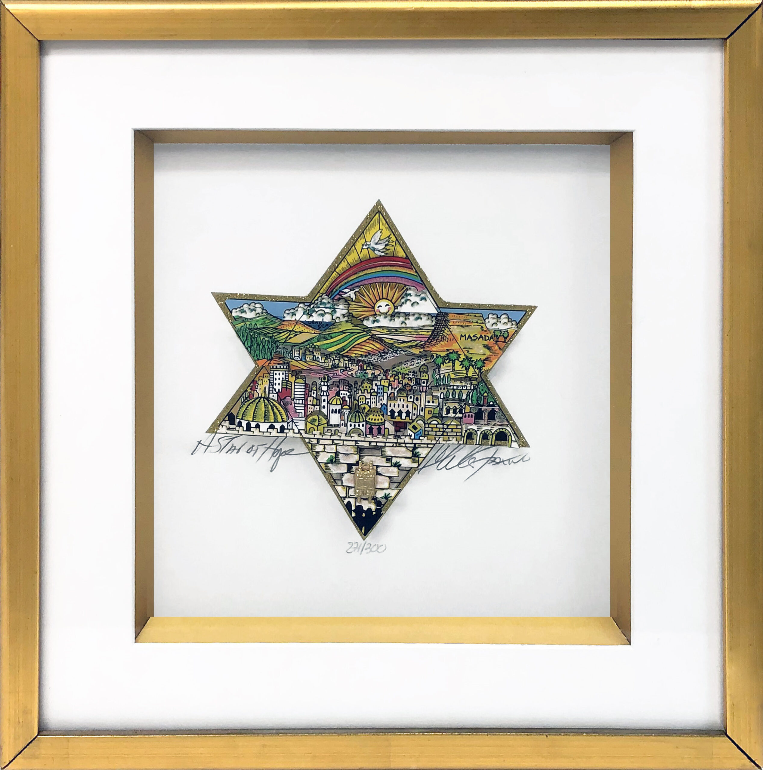 A Star of Hope (3D Mixed Media) by Charles Fazzino