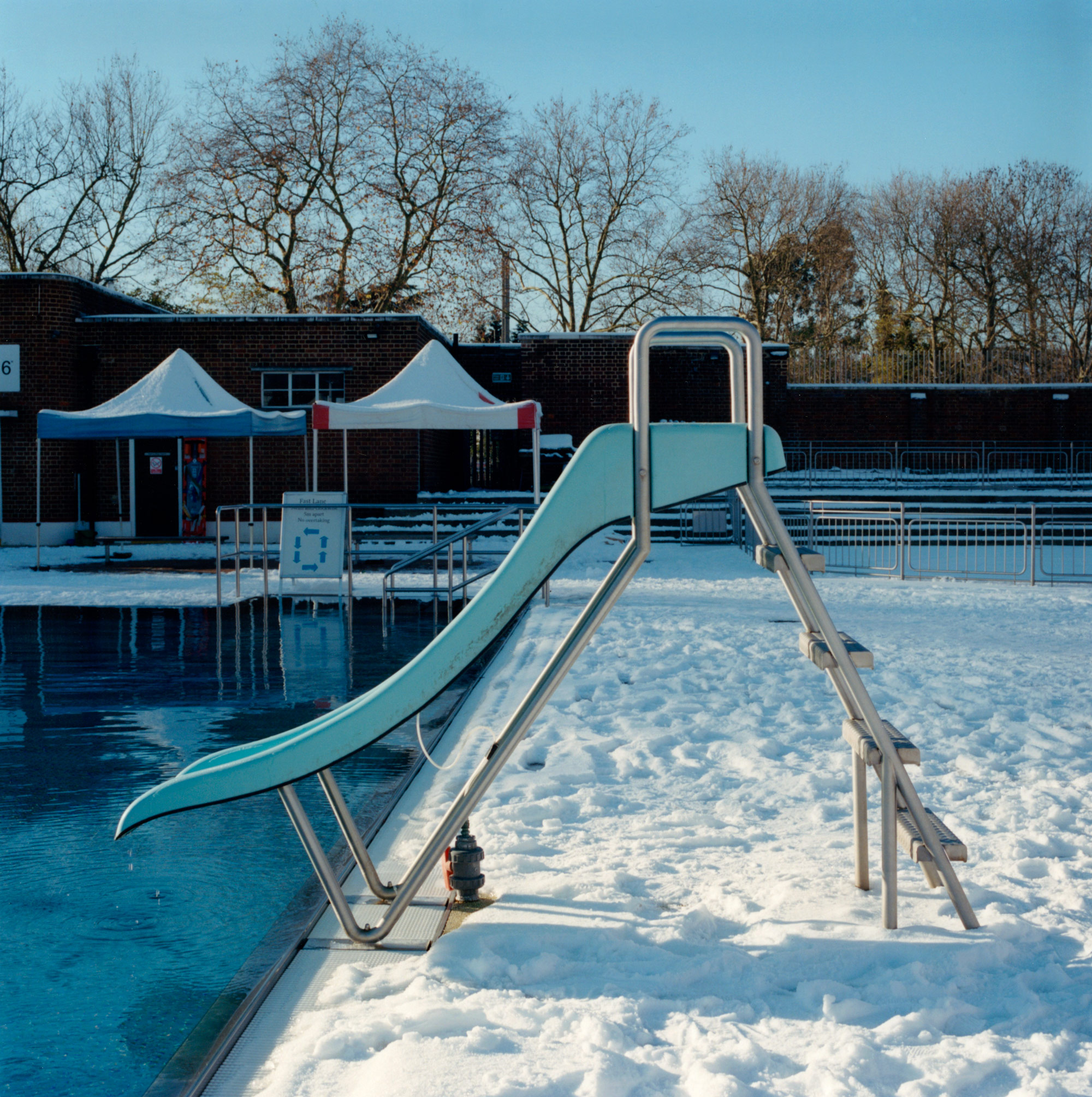 Large, Lido Slide I, Parliament Hill Lido, Hampstead by Finn Gibson