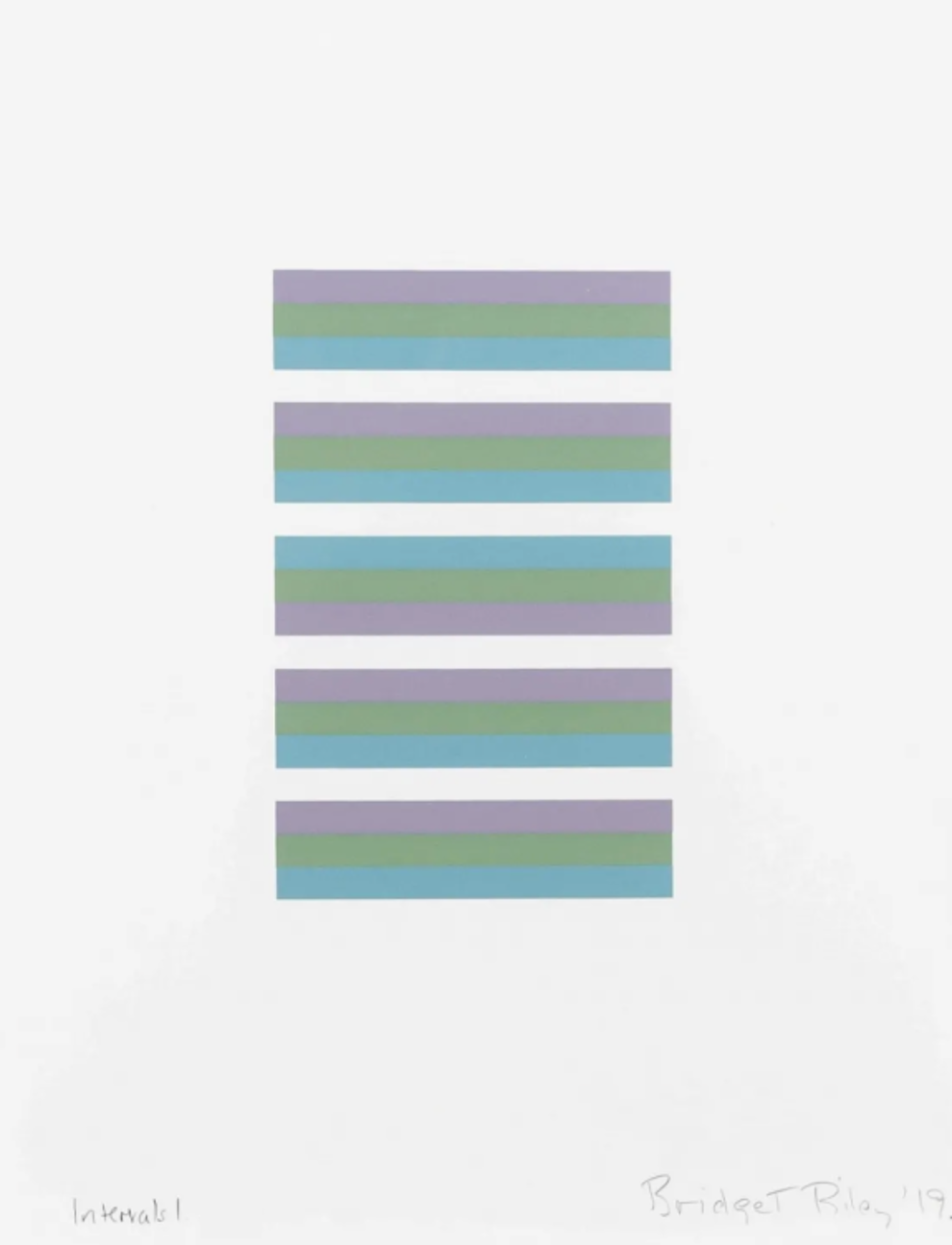 Bridget Riley Intervals 1 by Bridget Riley