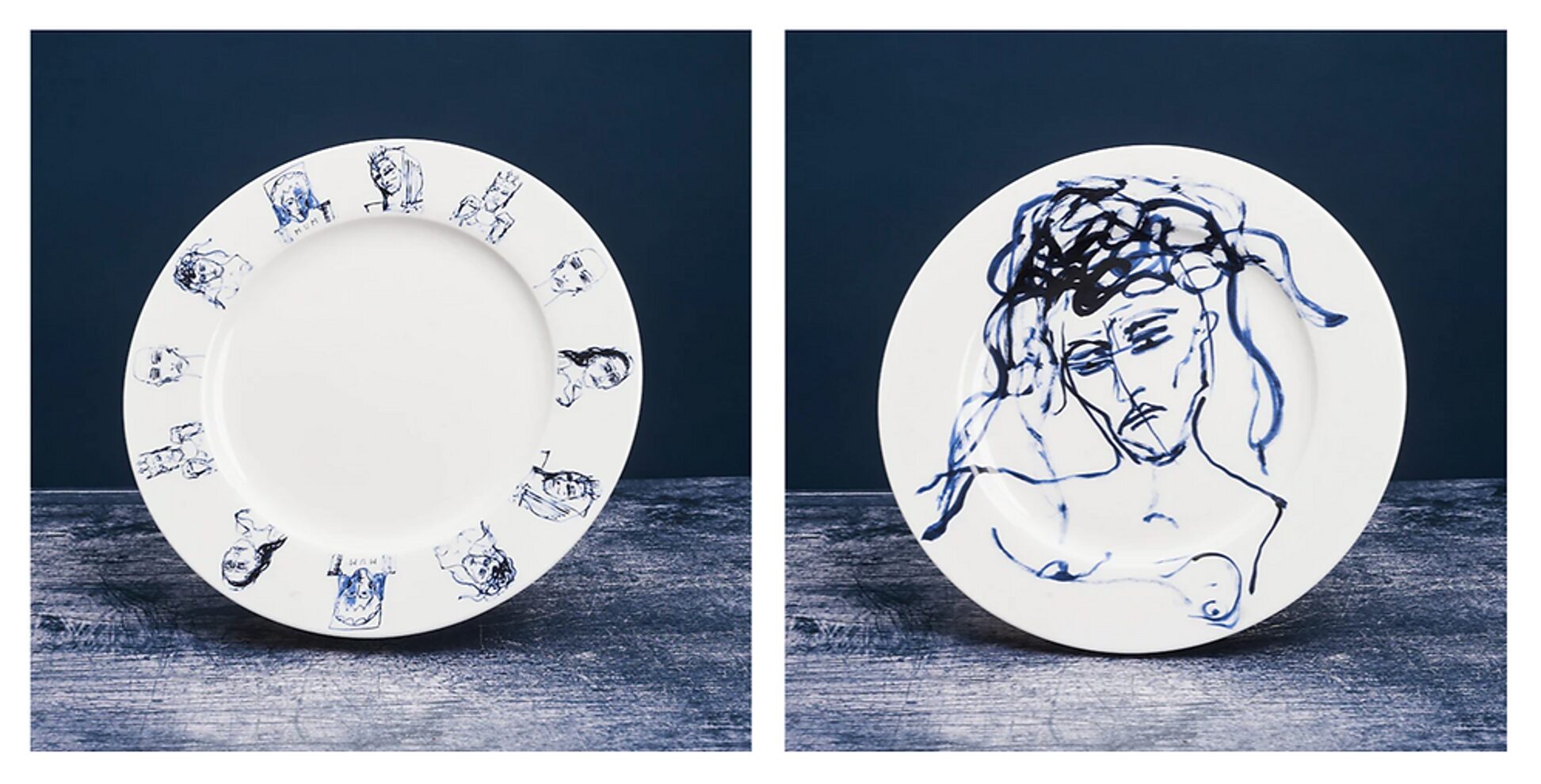 Tracey Emin Plate Design 1 and 2 by Tracey Emin