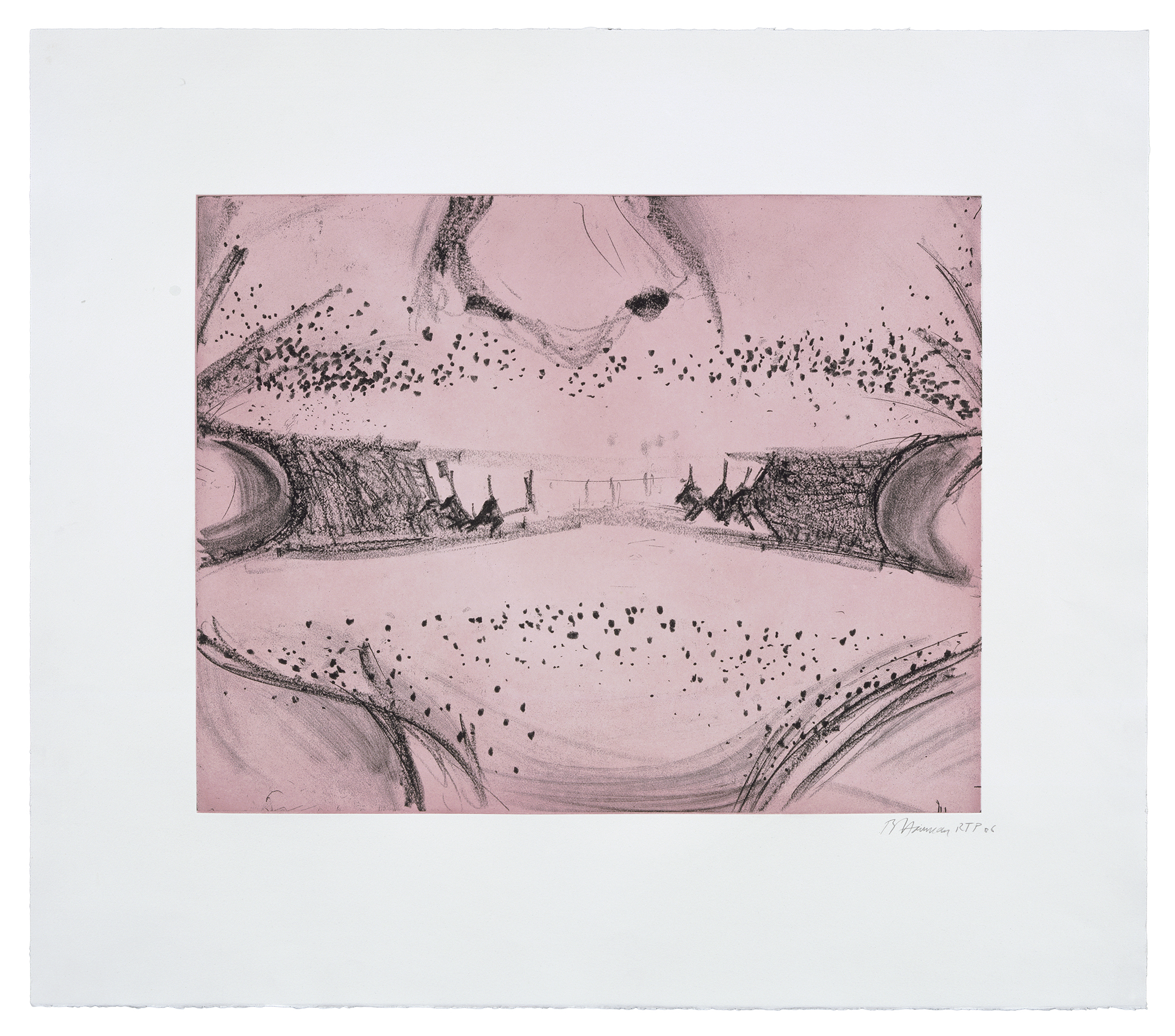 Soft Ground Etching – Rose by Bruce Nauman