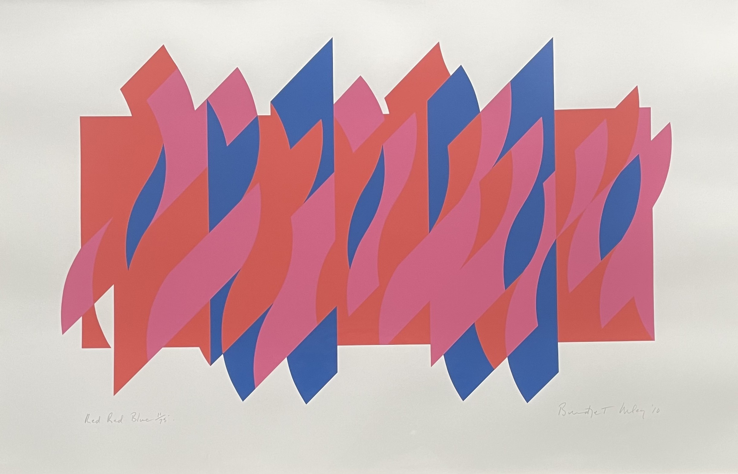 Red Red Blue by Bridget Riley