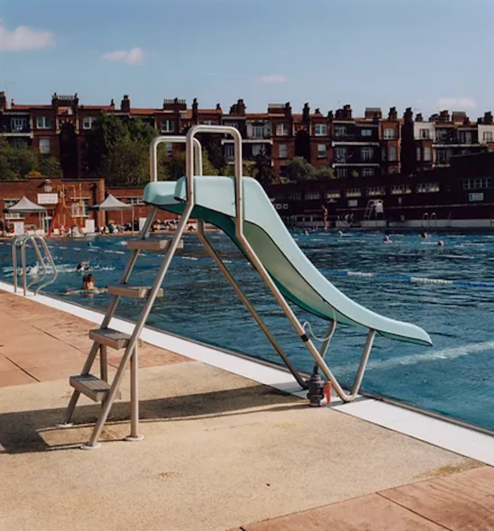 Large size, Lido Slide II, Parliament Hill Lido, Hampstead by Finn Gibson