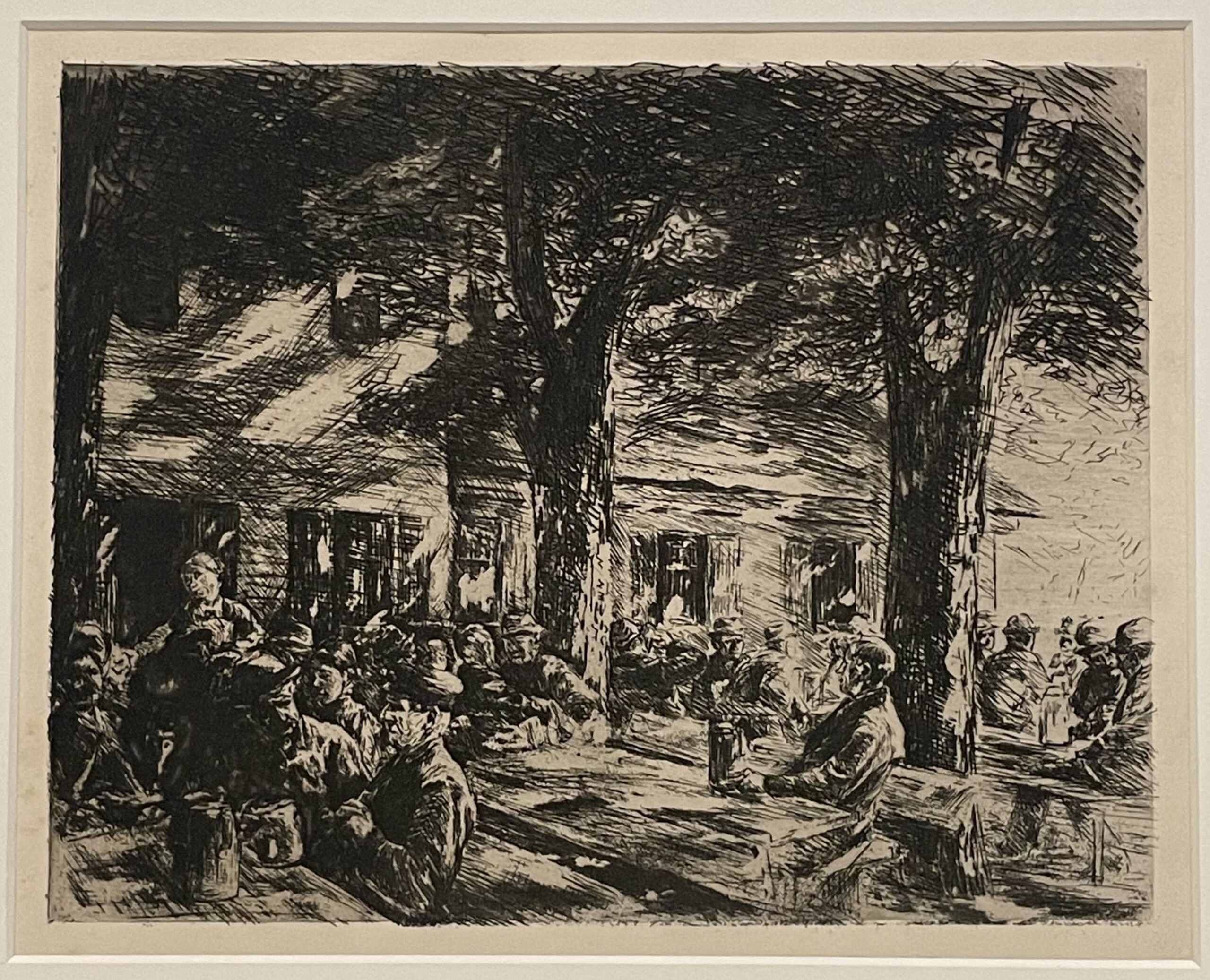 Kellergarten in Rosenheim by Max Liebermann