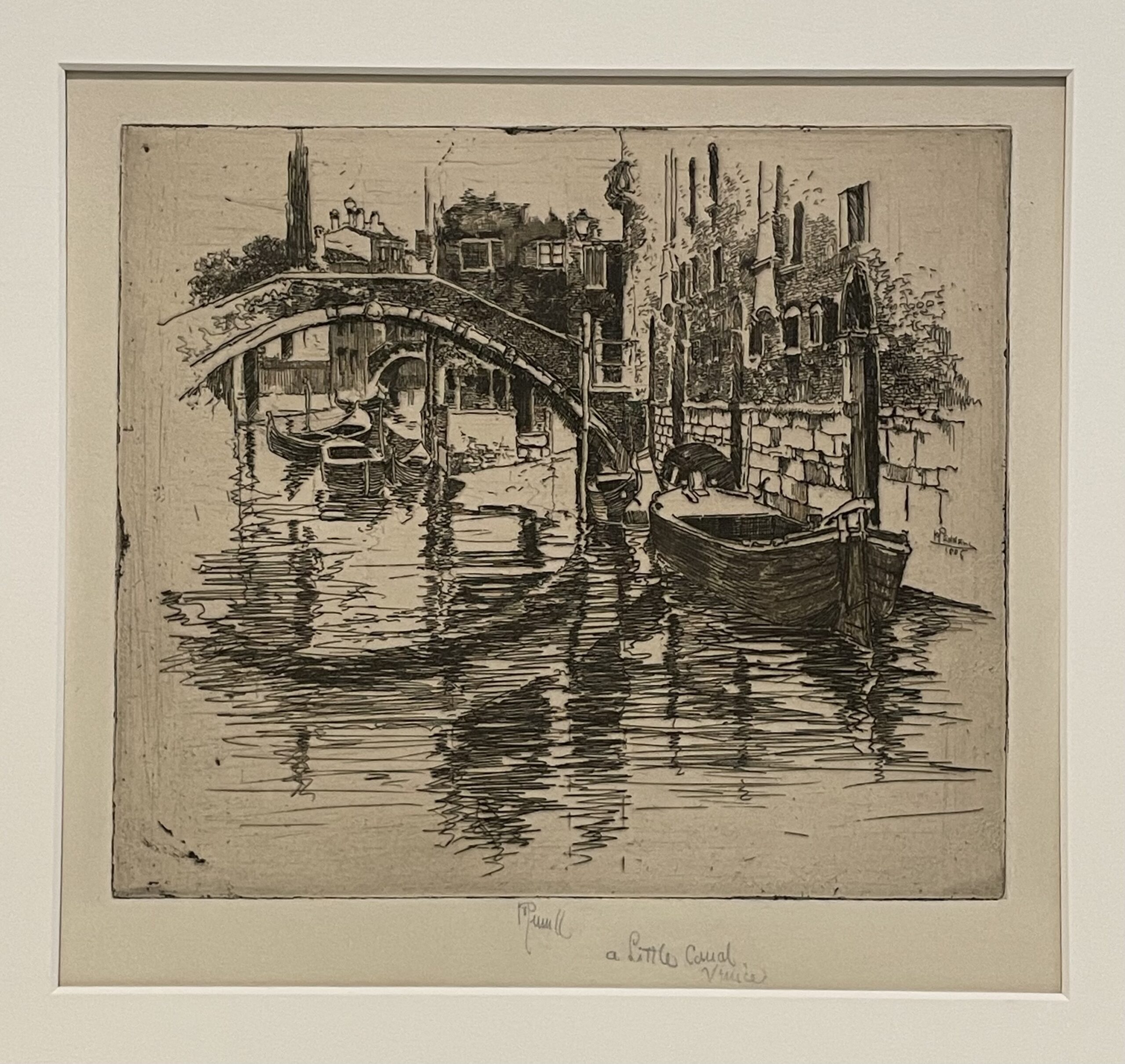 A Little Canal Venice by Joseph Pennell