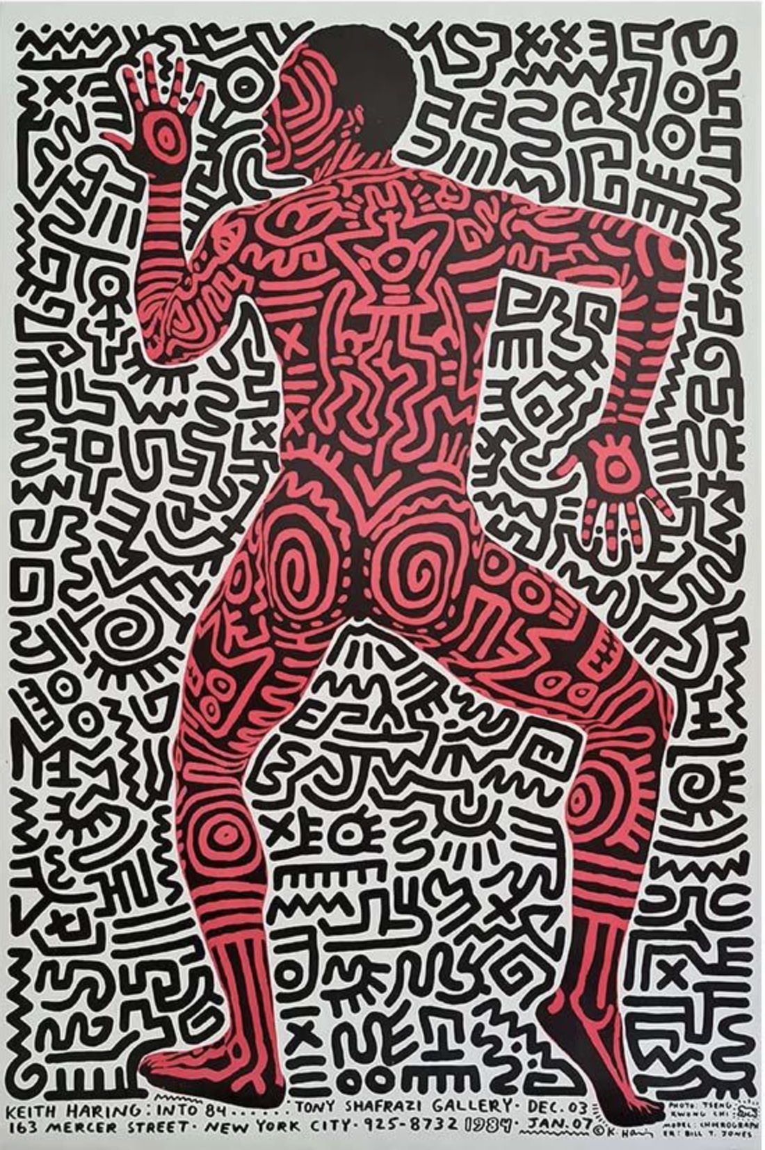 1984 Original Poster by Keith Haring – Tony Shafrazi Gallery by Keith Haring