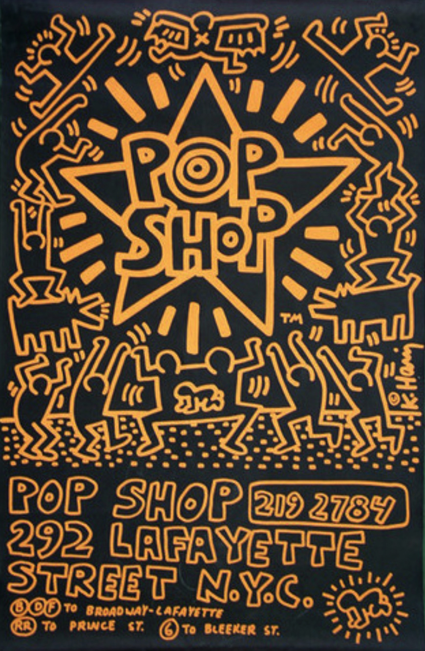 Pop Shop poster by Keith Haring