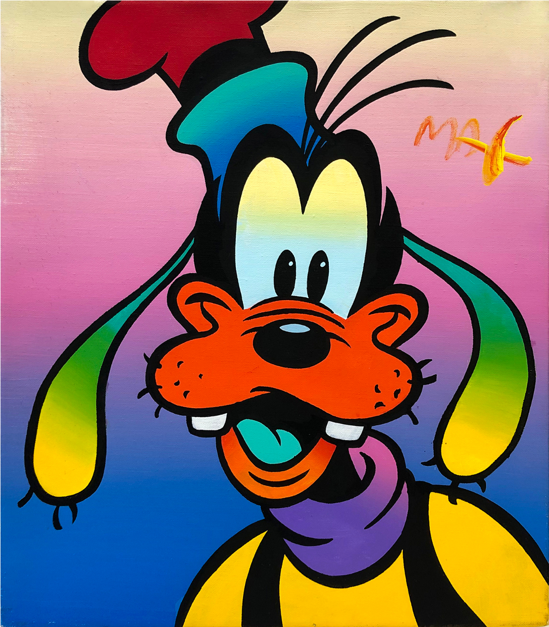 Goofy (Painting) by Peter Max