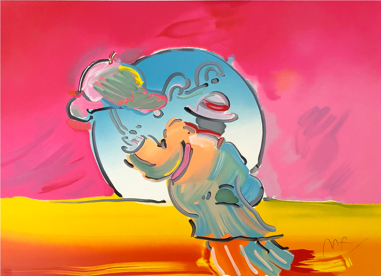 Umbrella Man by Peter Max