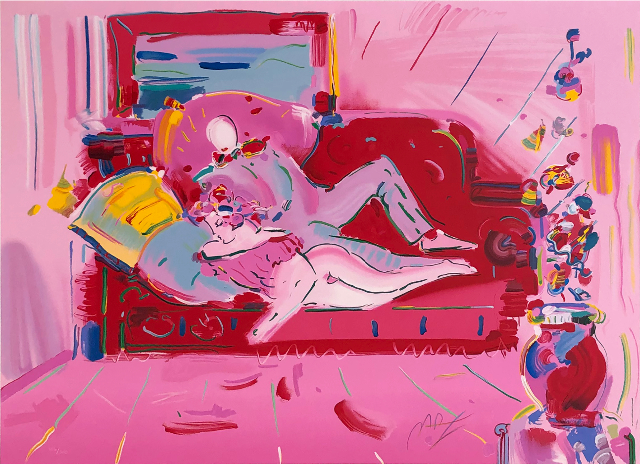 Dega & Woman by Peter Max