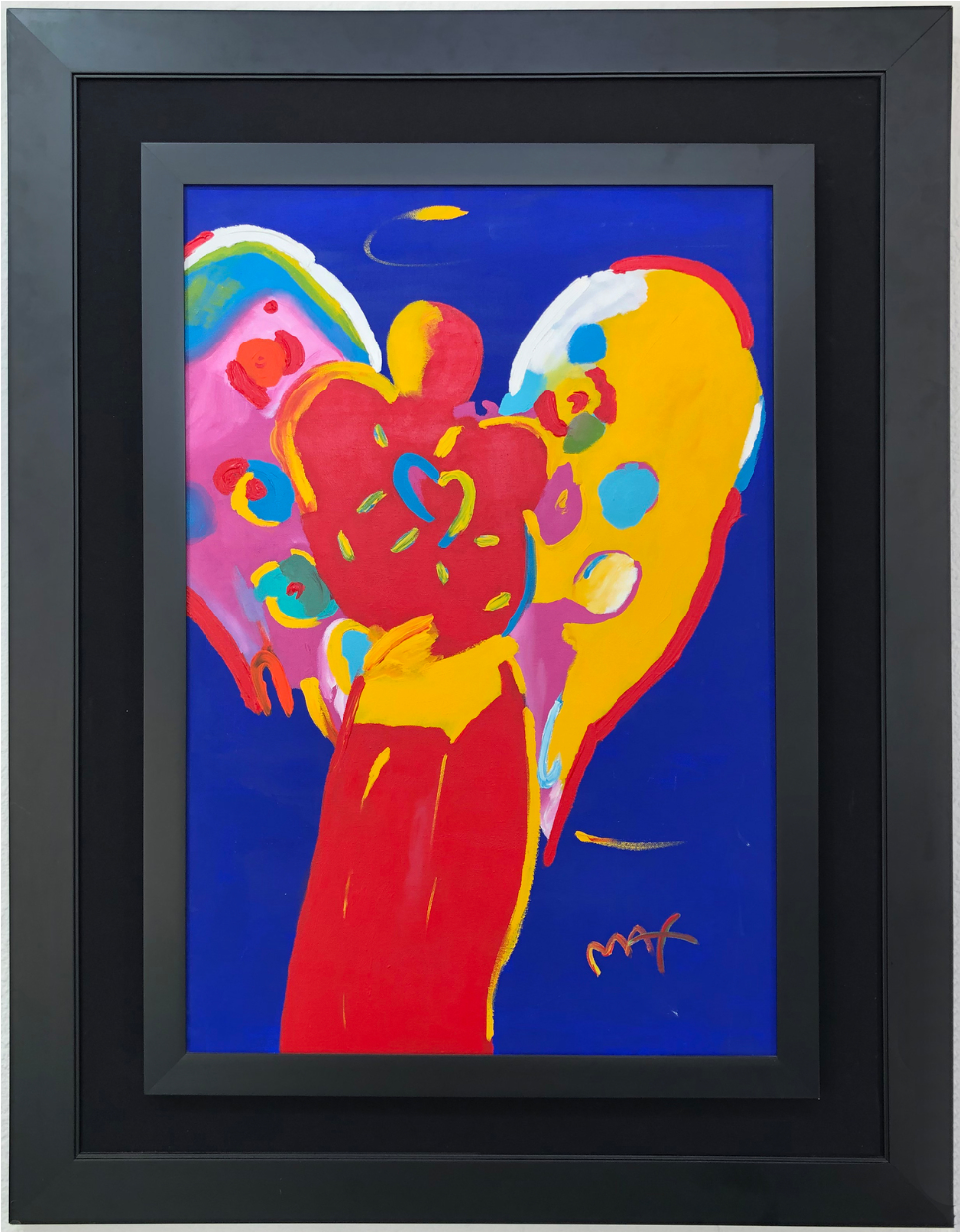 Angel with Heart (Painting) by Peter Max