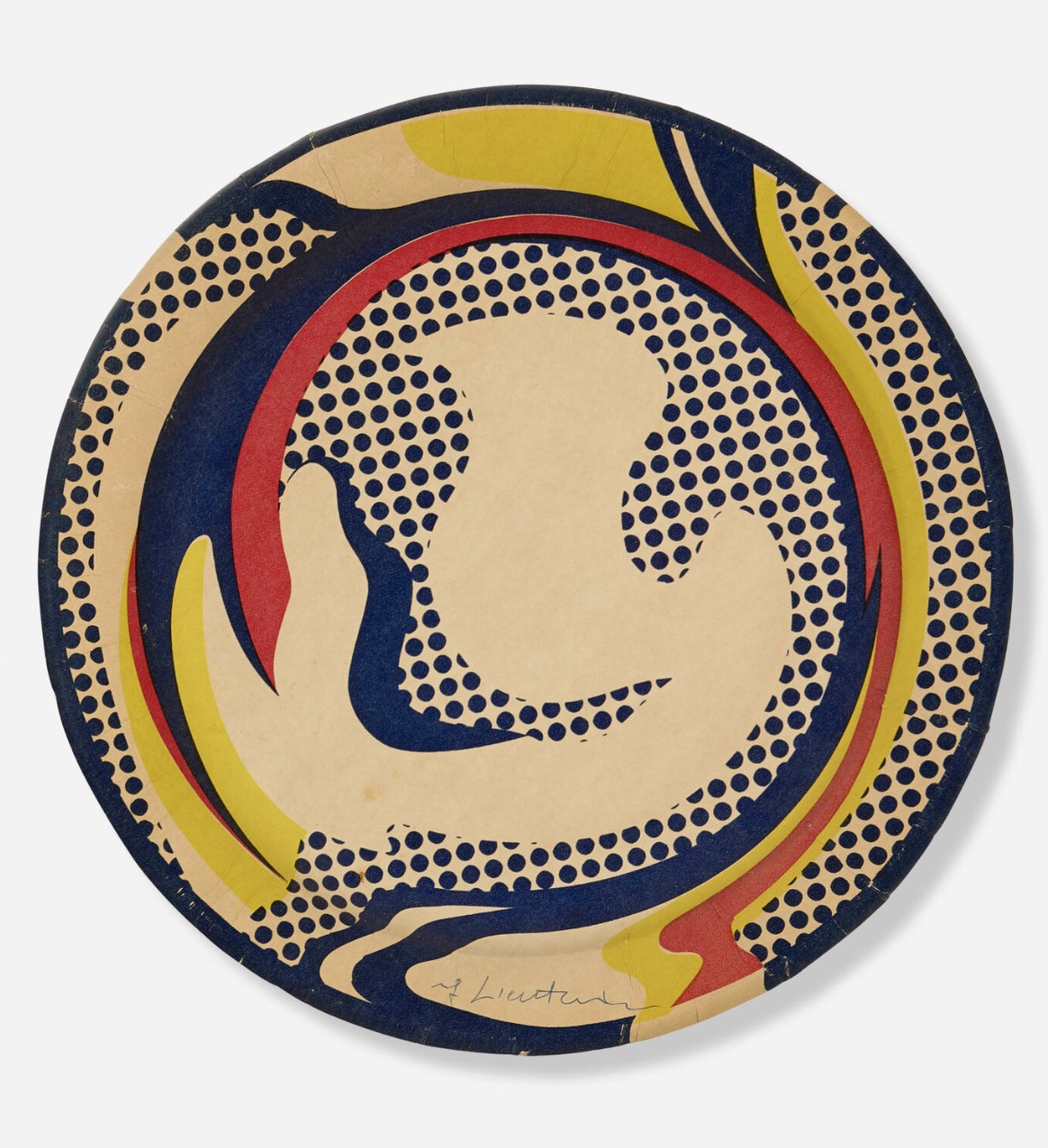 Paper plate (Corlett/Fine 2002, no. III.45) by Roy Lichtenstein