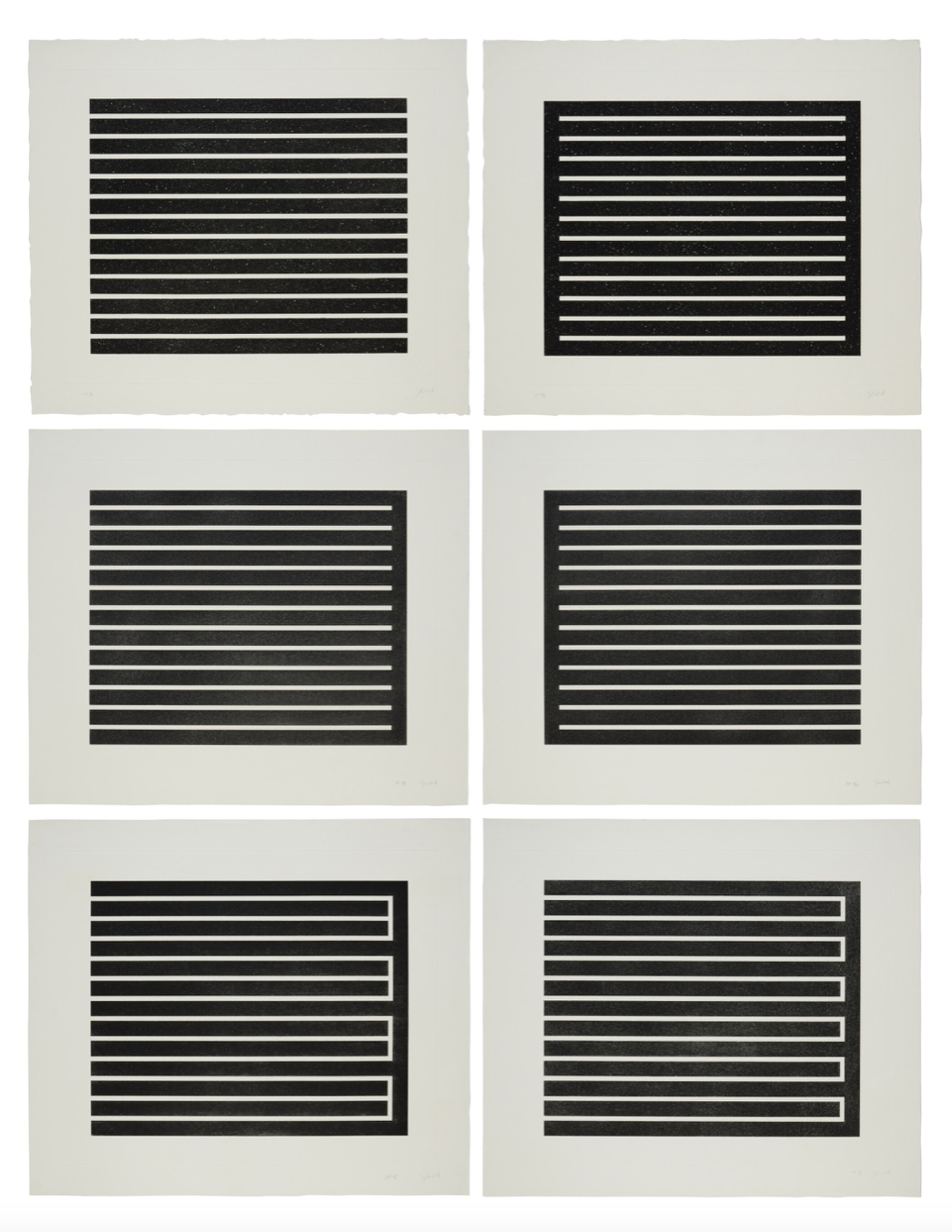 Untitled, set of 6 (Schellmann 118-123) by Donald Judd