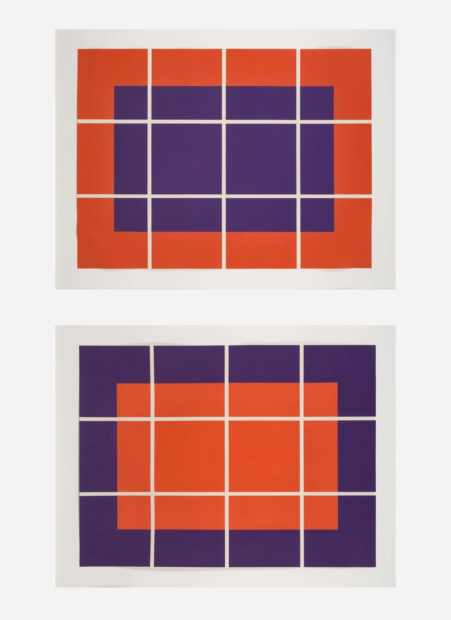 Untitled, two prints (Schellmann 267-269) by Donald Judd